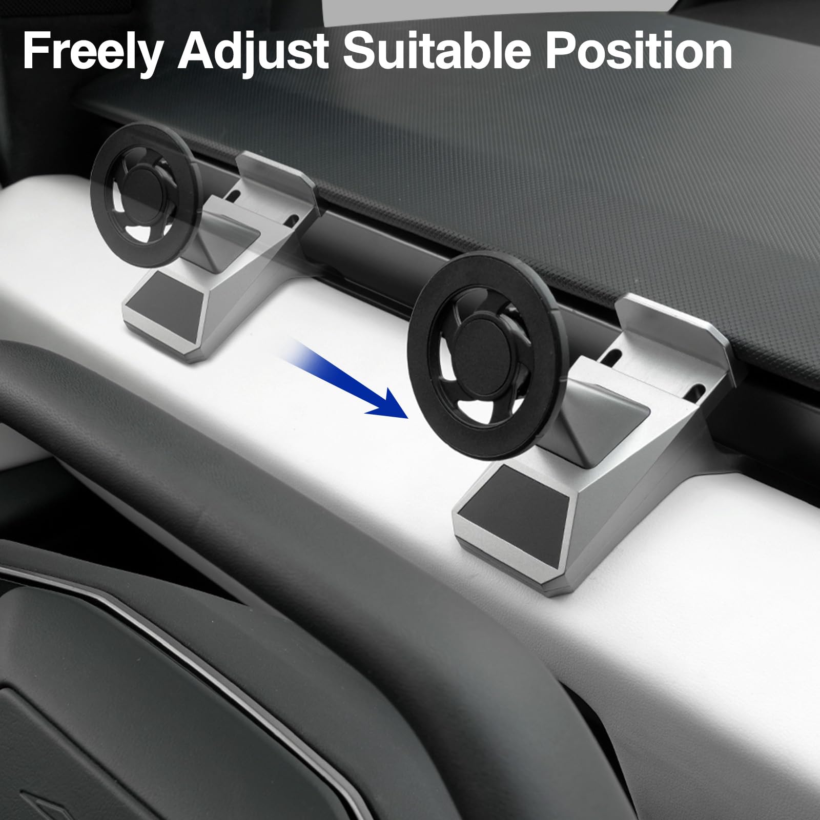 Foronetry Magnetic Phone Mount For Tesla Cybertruck 2024, Adjustable Phone Holder For Cybertruck Accessories Compatible Phone Wi