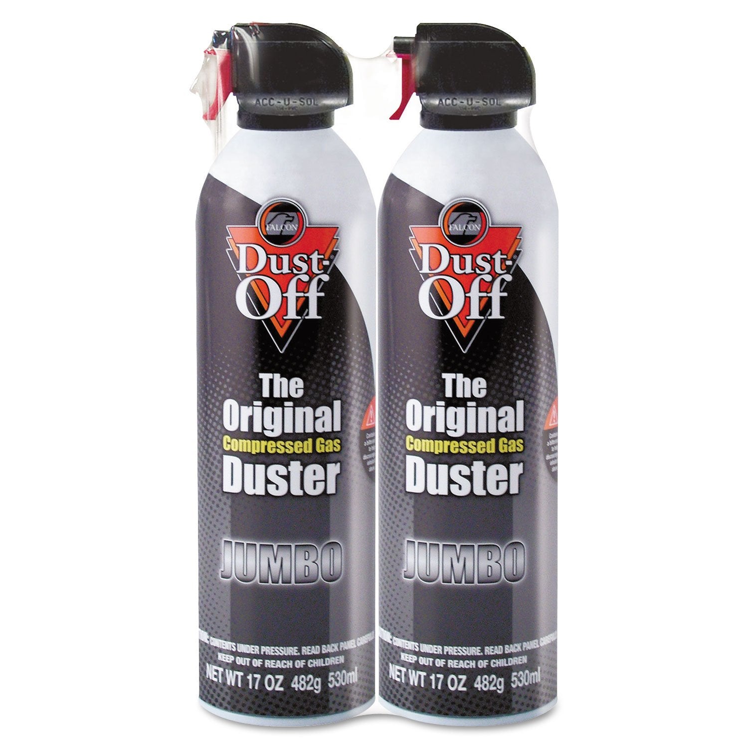 Dust Offamp;Amp;Reg Disposable Compressed Gas Duster, 17 Oz. Can, 2/Pack (Faldpsjmb2)