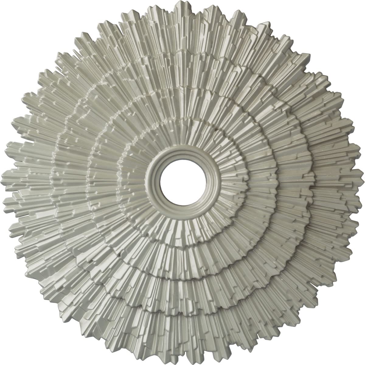 Ekena Millwork CM24ENFCS 24 3/4OD X 3 1/4ID X 1 7/8P Eryn Ceiling Medallion Fits Canopies Up To 4, Flash Copper