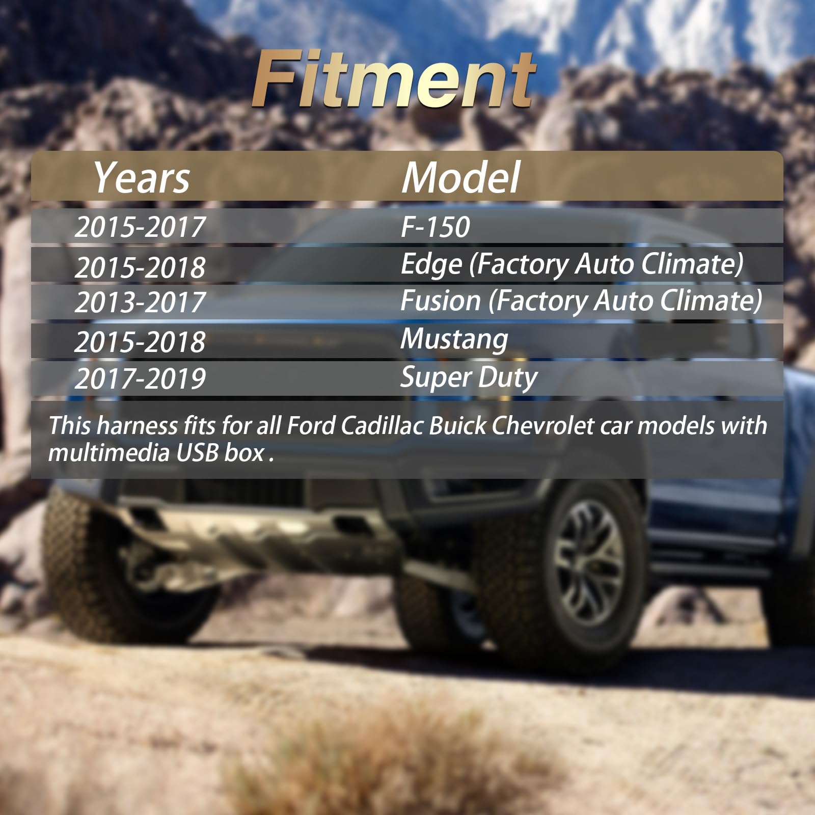 Kpalag Usb Media Hub Module Head Unit T Port Harness Adapter Wire Fit For Ford Sync 2 To 3 Upgrade