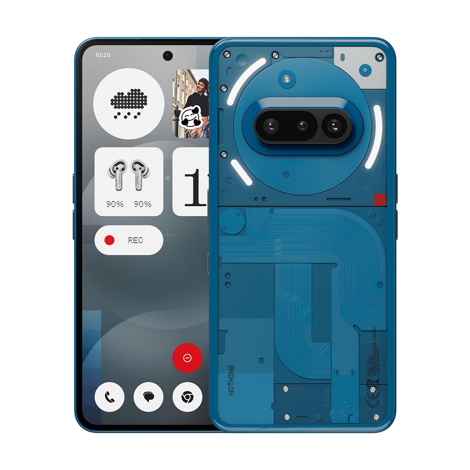 Nothing Phone (3a) Smartphone, 6.77 120Hz AMOLED Display, 50MP Triple Camera System, Snapdragon 7s Gen3 Processor, Bluetooth 5.4