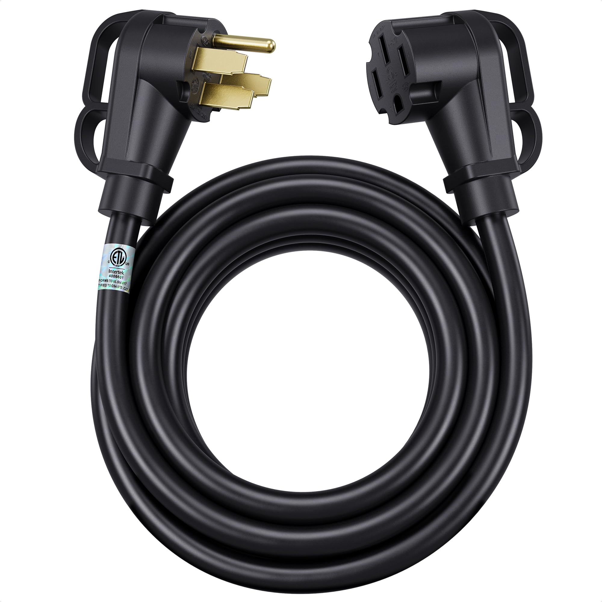 Cable Matters 4 Prong 50 Amp Rv Extension Cord 25 Ft With Easy Grip Handles, 6/8 Awg, Nema 14 50 Extension Cord, Compatible With