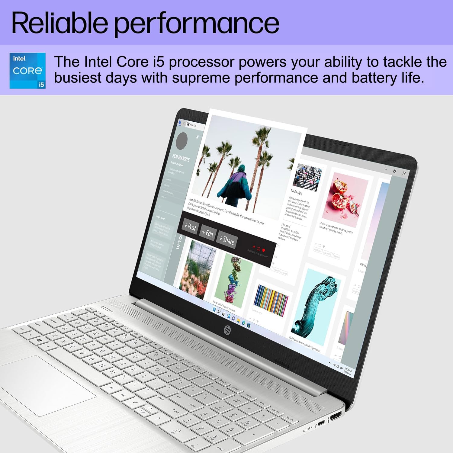 Hp 15 Pavilion Laptop (15.6'' Fhd Anti Glare, Intel Core I5 1135G7 (Beats I7 10510U), 16Gb Ram, 512Gb Ssd) Home & Business Pc, N