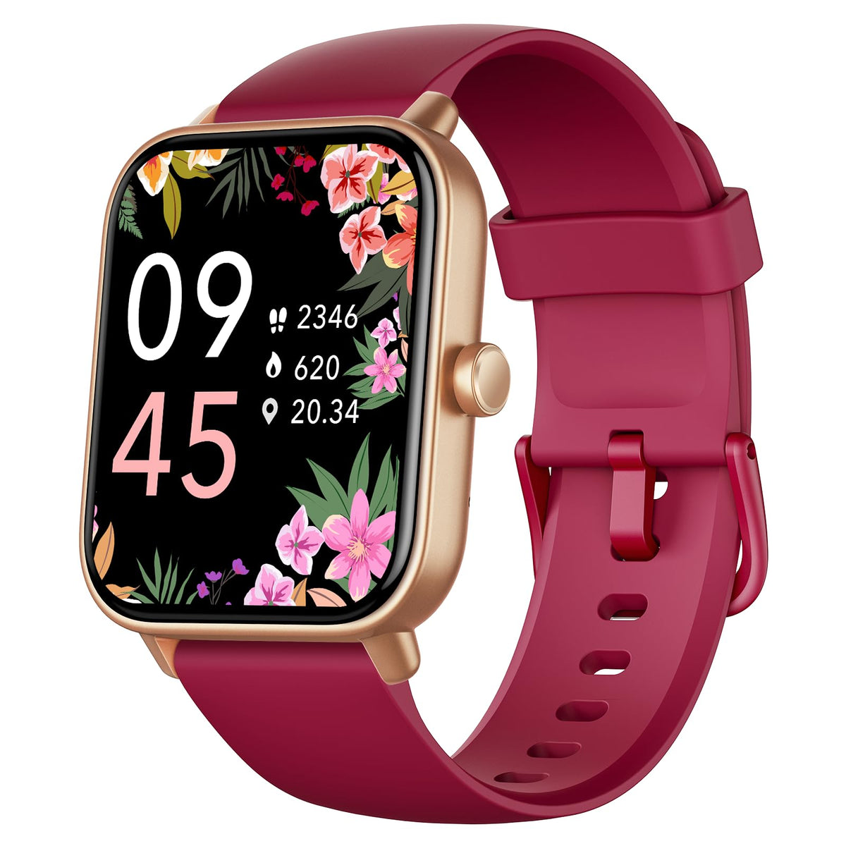 Fitpolo Smart Watch For Women,1.8    Touchscreen, Bluetooth Call, Alexa Built-In,24/7 Heart Rate Spo2 Monitor,Step Counting,Slee