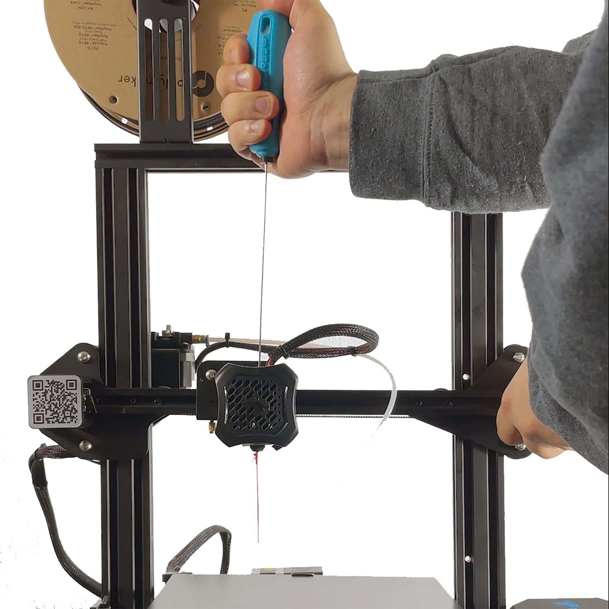 Noclogger The Must Have 3D Printing Tool 3D Printer Extruder Nozzle Cleaning (Blue)