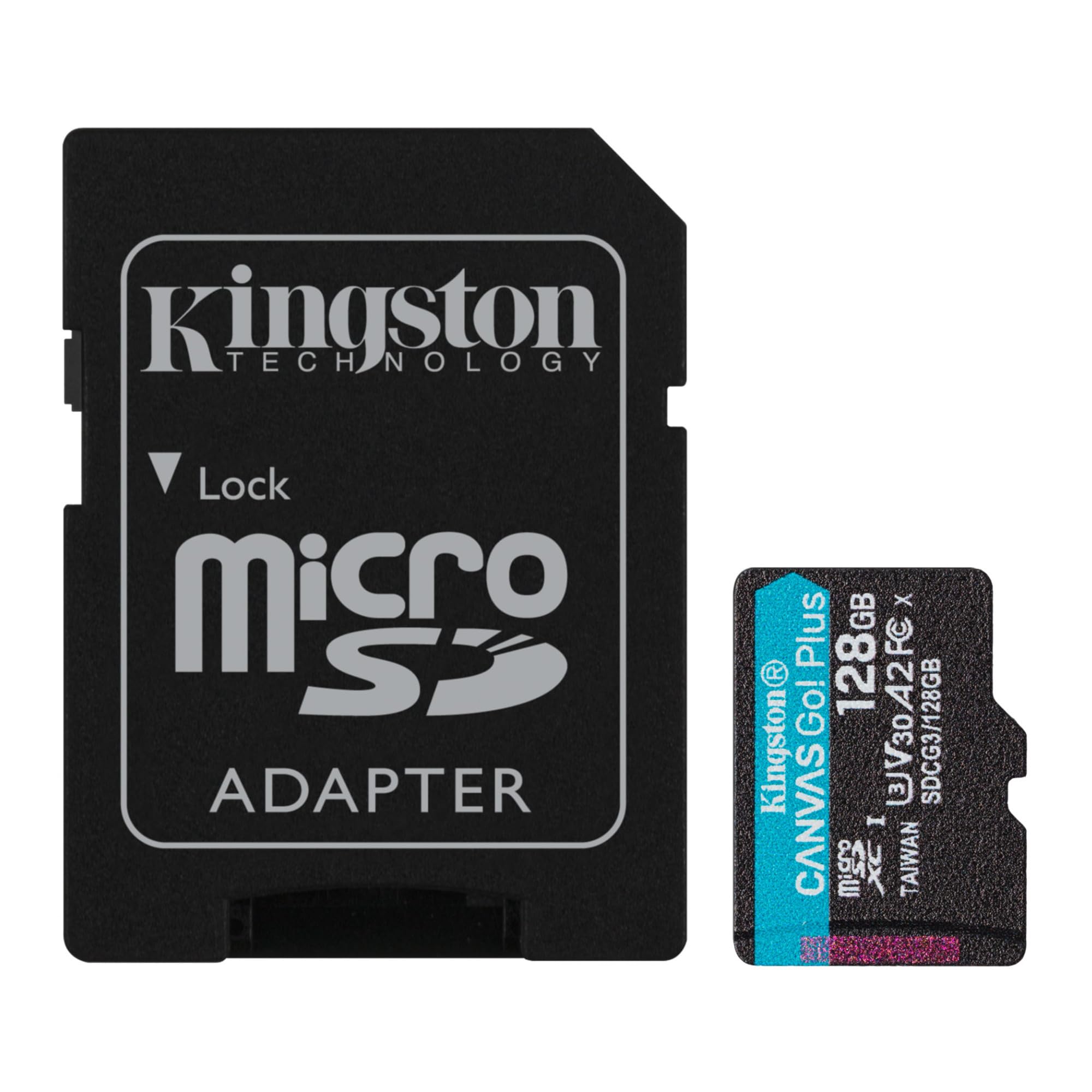 Kingston 128GB Canvas Go Plus SDXC Card | Up to 170MB/s | UHSI, C10, U3, V30 | SDG3/128GB