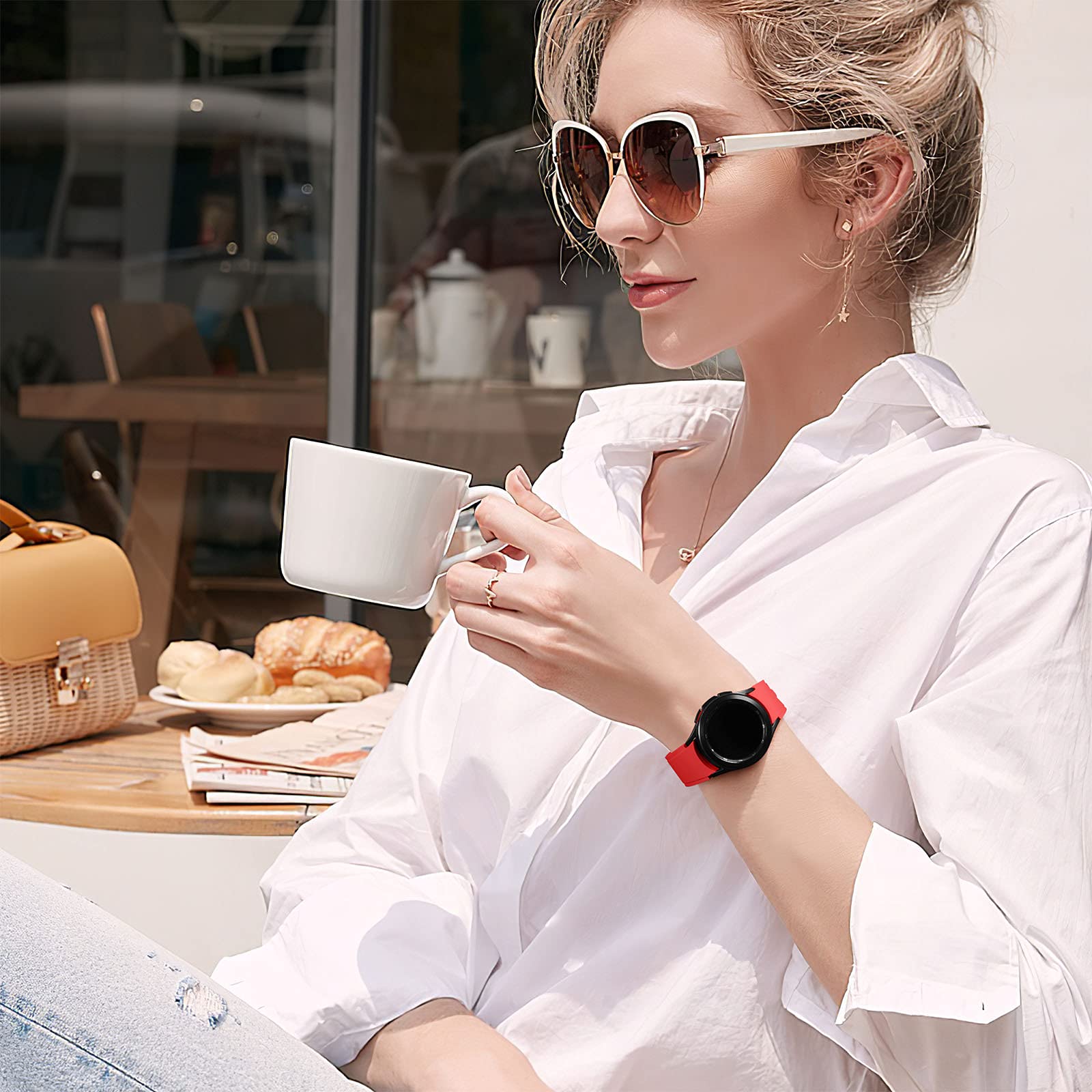 Lerobo No Gap Band Compatible With Samsung Galaxy Watch 7 6 5 4 Band 40Mm 44Mm/Galaxy Watch 5 Pro Band 45Mm/Galaxy Watch 4 Class