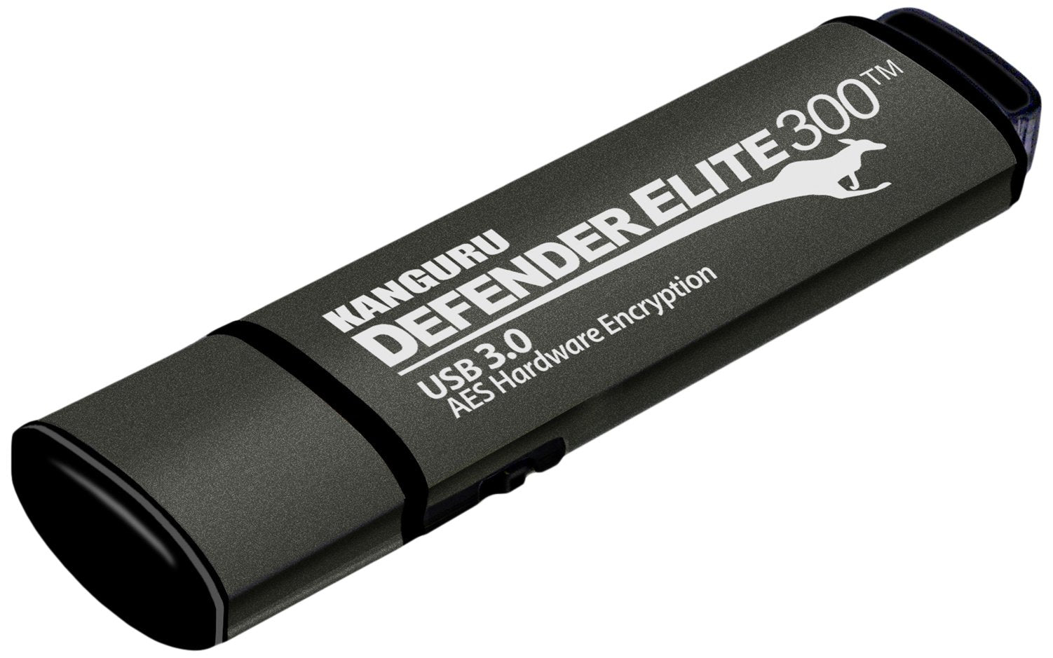 Kanguru Defender Elite300 - 64 GB Hardware Encrypted Flash Drive - FIPS 140-2 Certified - SuperSpeed USB 3.0 - Water Resistant