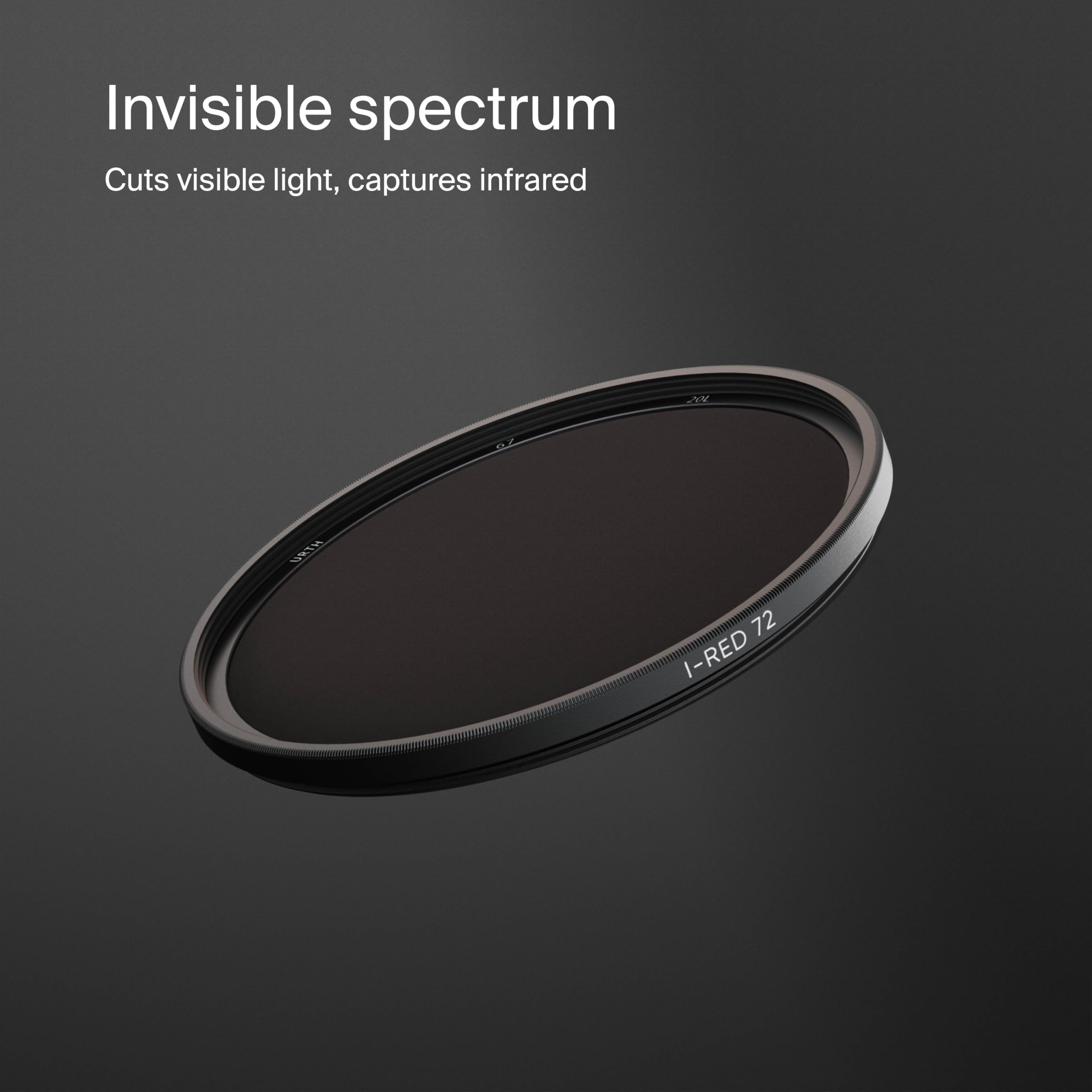 Urth 67Mm Infrared (R72) Lens Filter (Plus+)   720Nm Spectrum Ir Photography For Digital Dslr & Slr Camera Lens