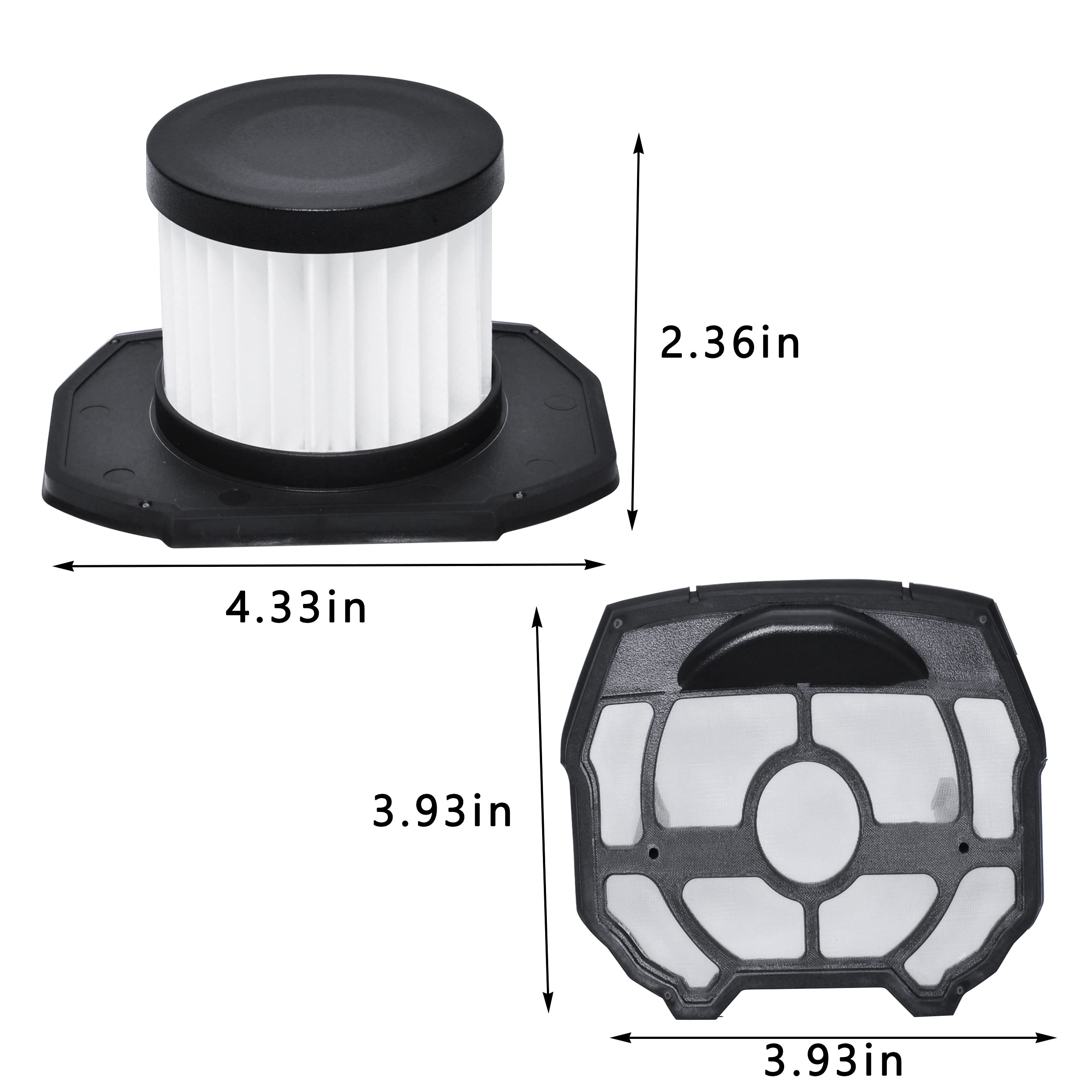 3 Pack Filter Replacement For Ryobi P718 313282002 18 Volt Strut Stick Vacuum Cleaner P718K P7181 Part 313282001 Replacement Fil