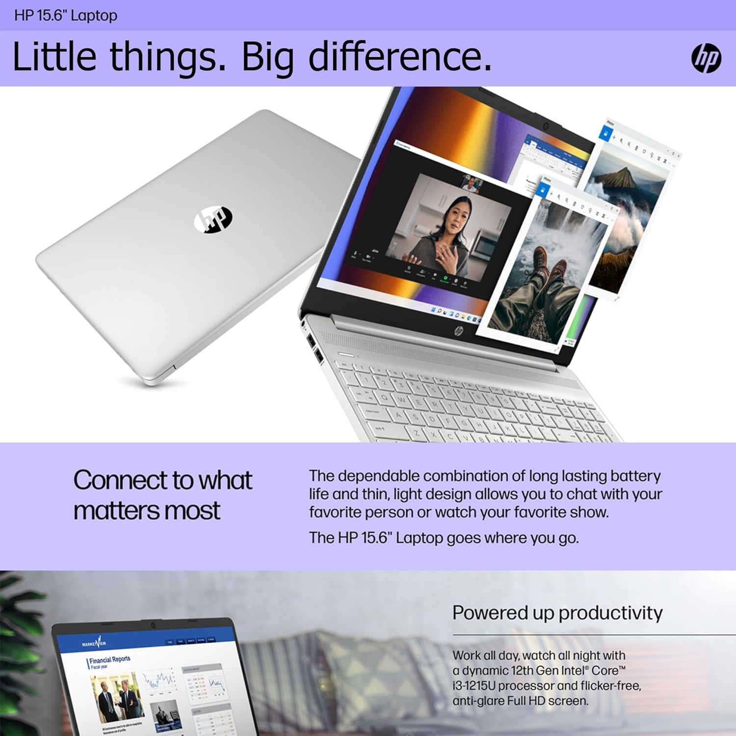 Hp 15.6'' Laptop (Home&School)