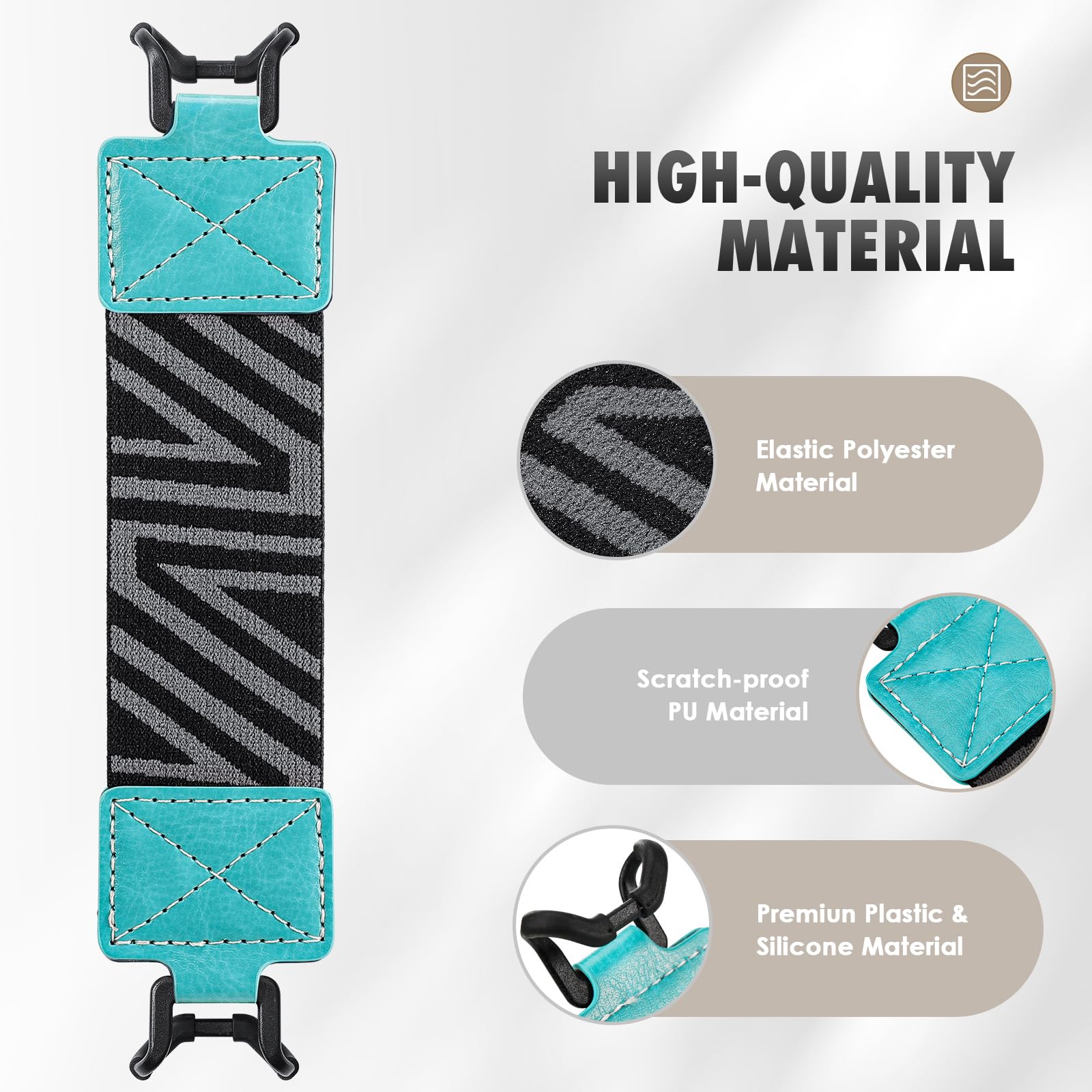 Moko Security Hand Strap For 9 11 Inch Tablet, Ipad/Ipad Pro/Ipad Air/Kindle Fire Hd/Samsung, High Elasticity Versatile Hand Str