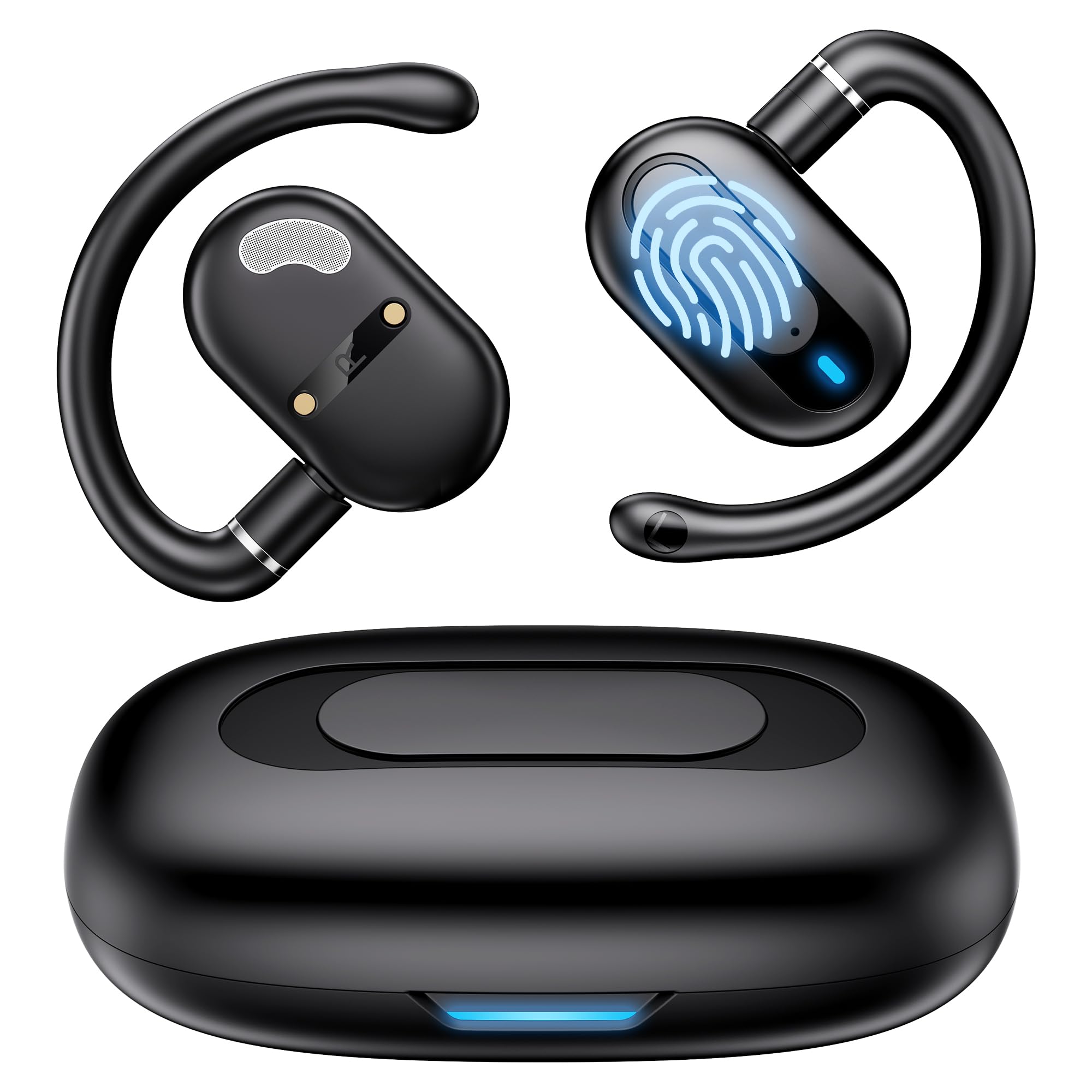 Ai Language Translation Earbuds, 3-In-1 Instant Translator Earbuds With 163 Languages Wireless Bluetooth Two Way Online Voice Tr