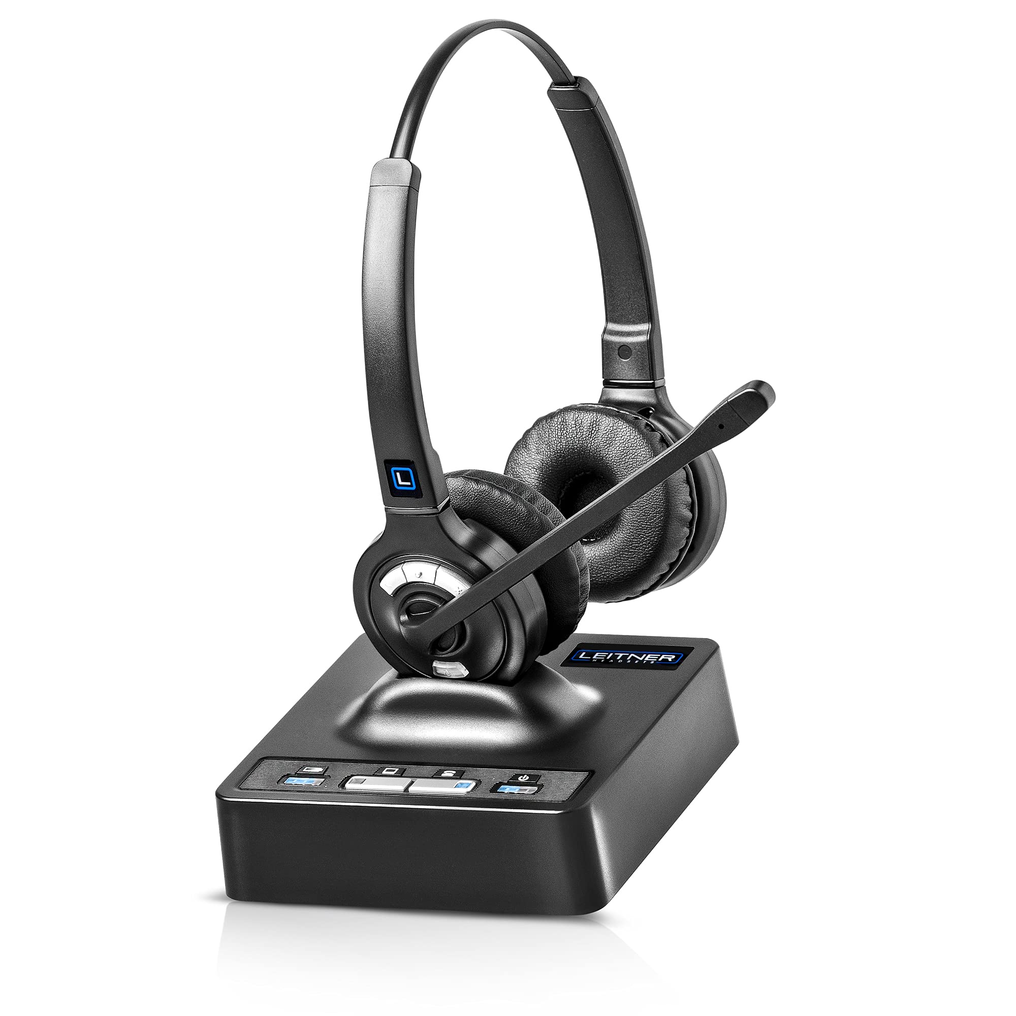 Leitner Lh275 2 In 1 Wireless Dect Headset With Mic � Computer And Telephone Compatible � Not Bluetooth � 5 Year Warranty