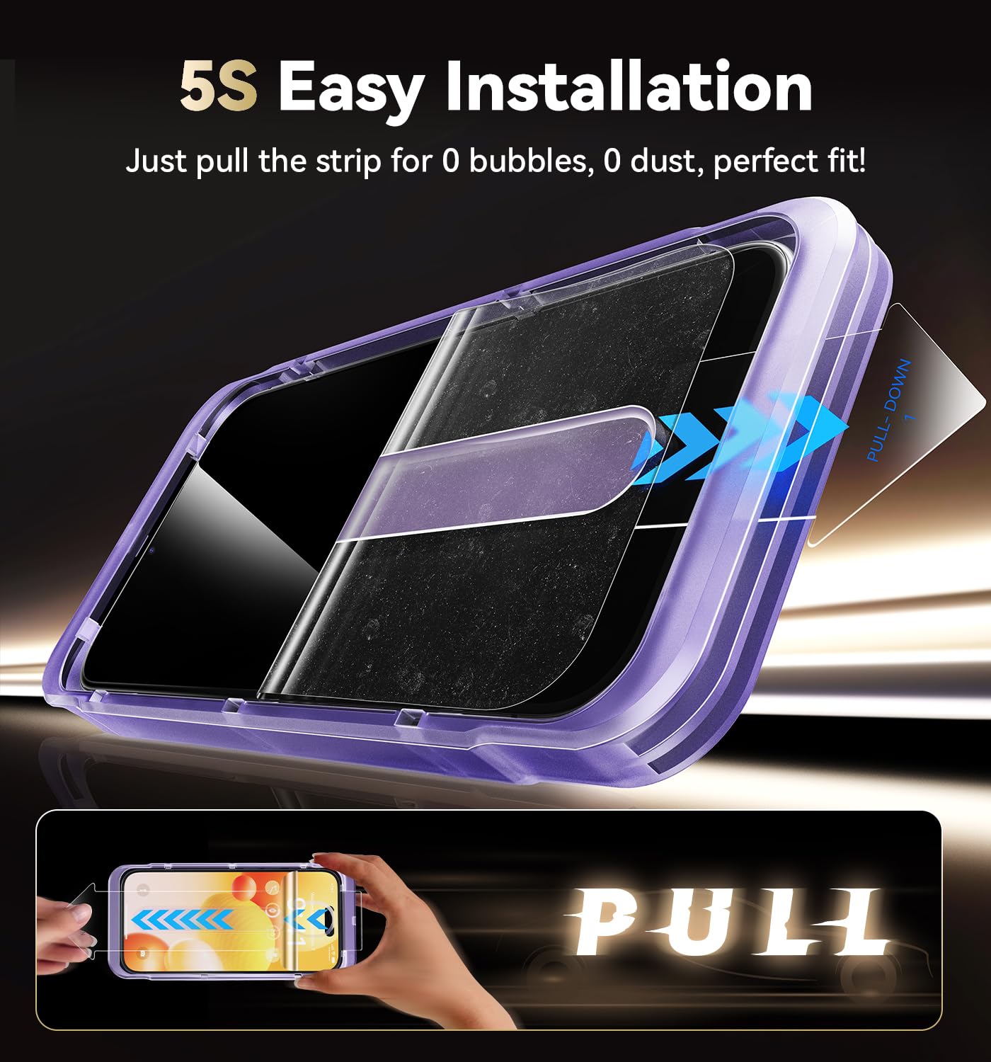 Opxyl Unbreakable 9H+ Glass For Iphone 15 Pro Max Screen Protector [Military Grade Shatterproof][Full Coverage Protection] Hd Sc