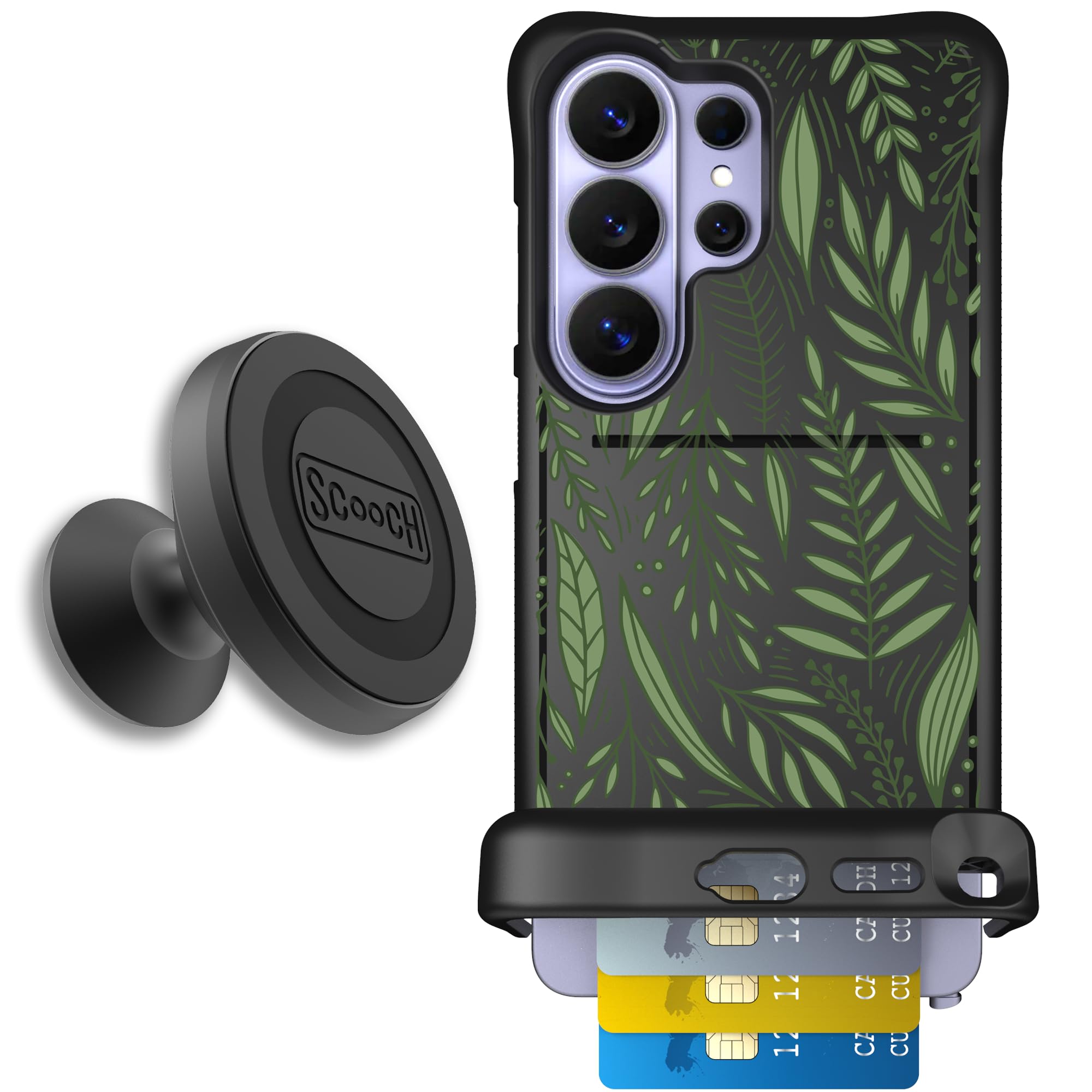 Scooch for Samsung Galaxy S26 Ultra Case with Card Holder, Wingmate Wallet Case with Hidden Card Slot and RFID Protection, Start