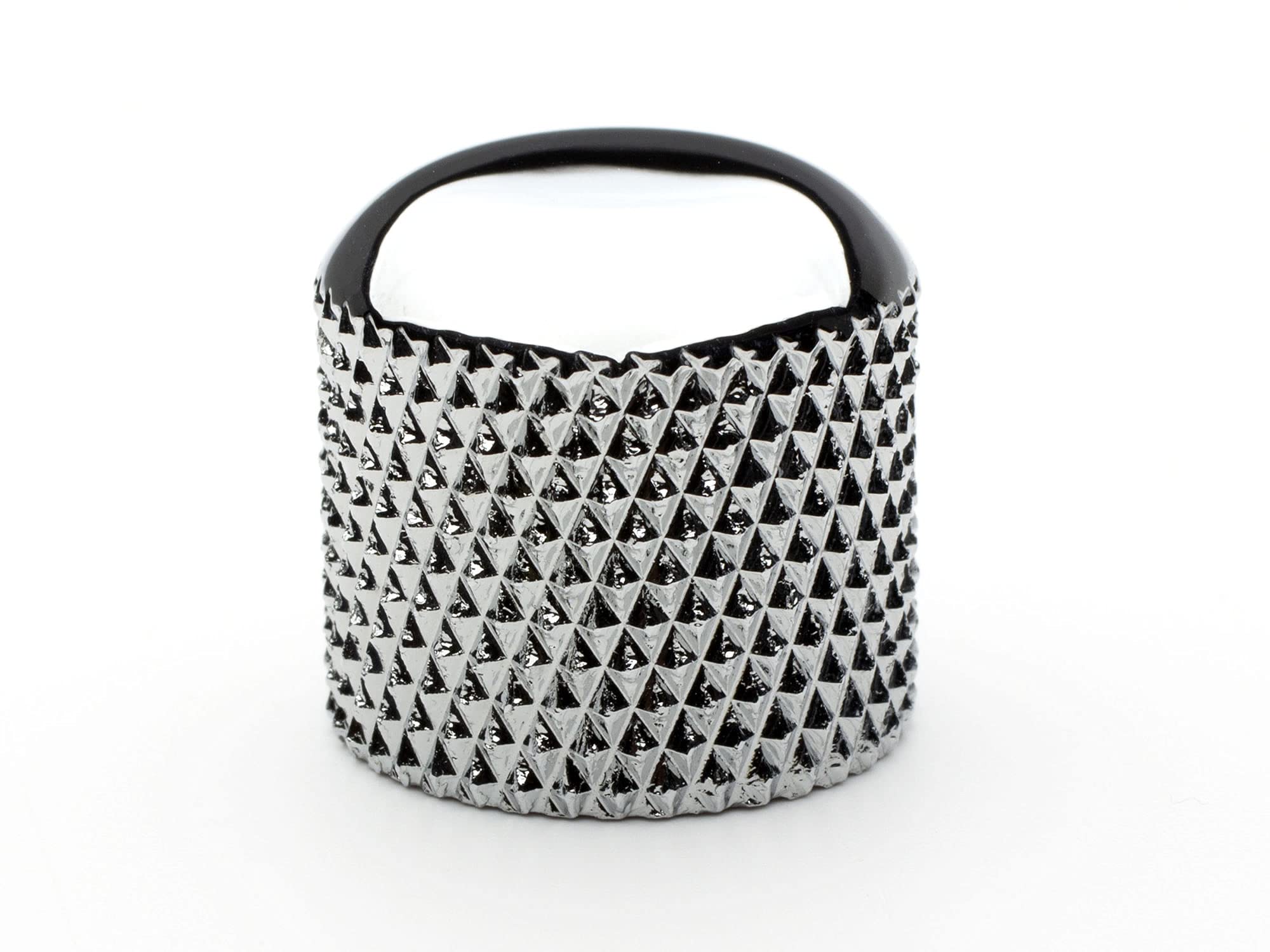 Knob Kit, Telecaster Chrome Dome Knobs W/Modern Round Switch Tip