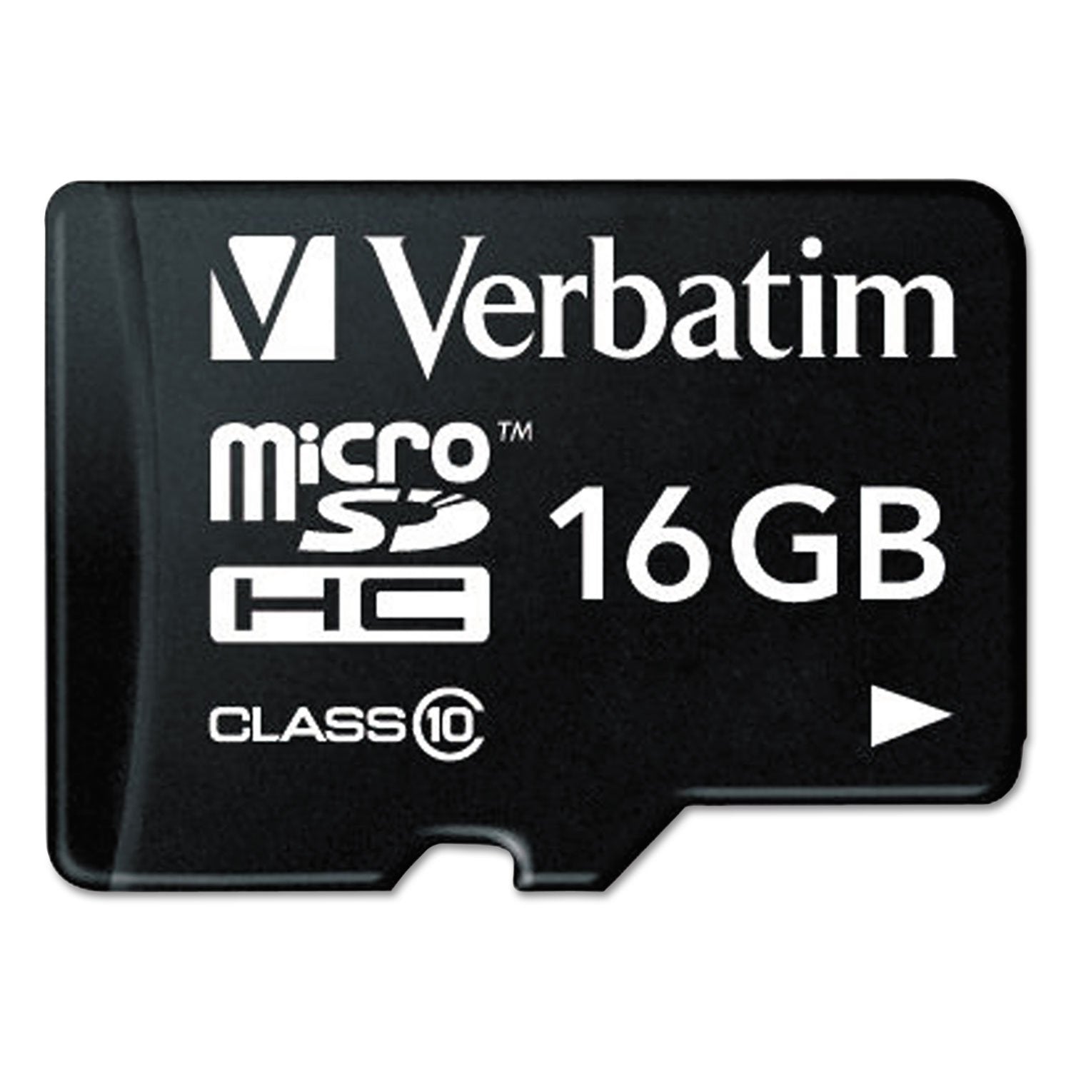 Verbatim 44082 16Gb Premium Microsdhc Memory Card With Adapter, Uhs I V10 U1 Class 10, Black