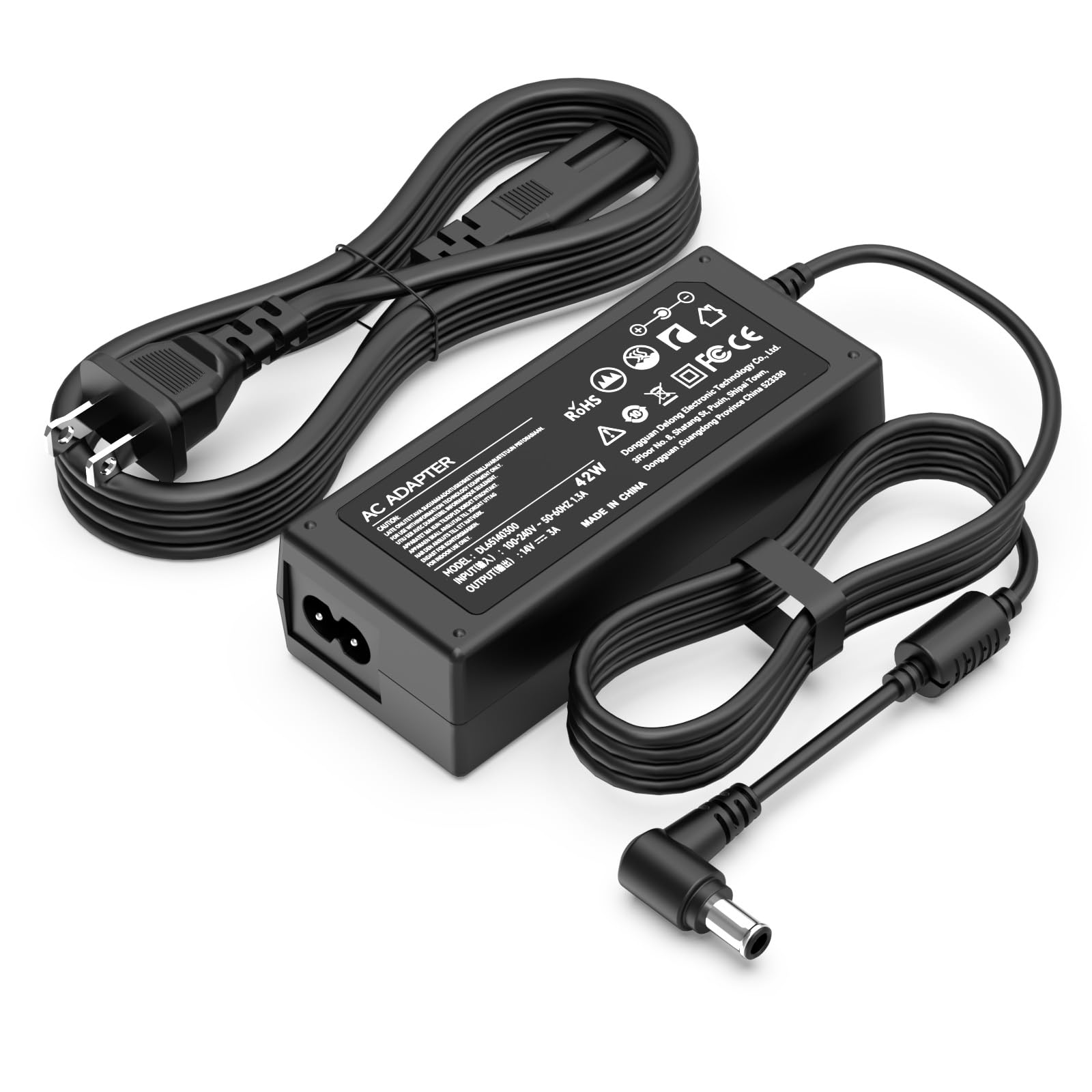 Dc 14V Power Cord For Samsung 15' 17' 18' 19' 20' 22' 23' 24' 27' 28' 29' 32' Monitor, Samsung Syncmaster Cf390 S27D360H C24F390Fhn P2770 S22A350H S22D300Hy Screen Tft Led Lcd Monitor Power Supply