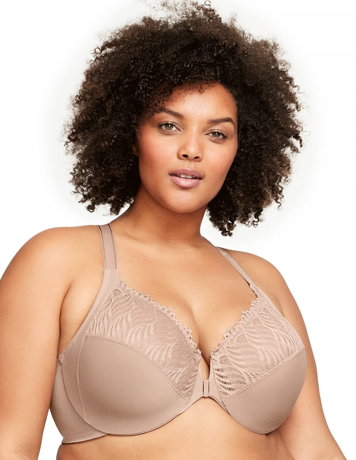 Glamorise Full Figure Plus Size Front Closure T Back Wonderwire Bra Underwire 1246 Cafa