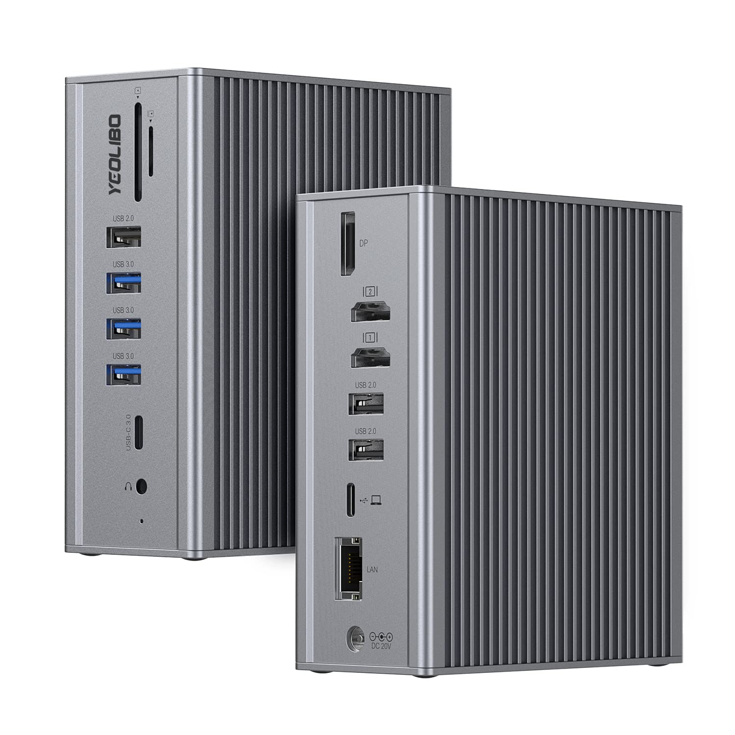 Usb C Docking Station 16 In 1 Triple Display With Charging Support For Macbook Pro & Windows Usb 3.1 Gen2 Type C Systems (Dual 4