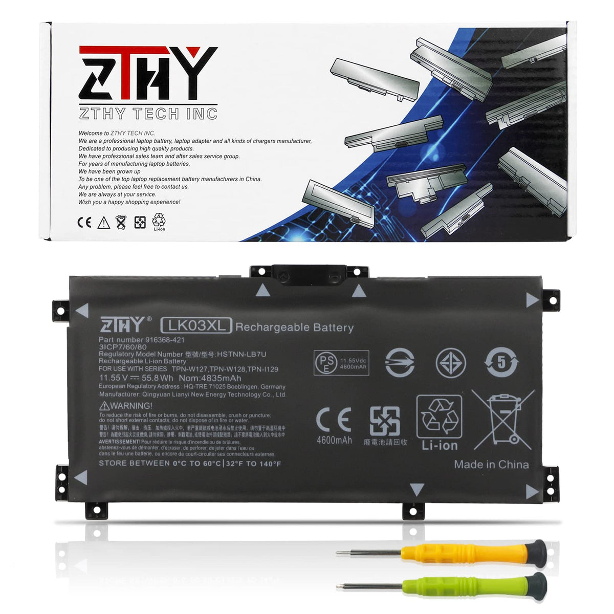 Lk03Xl L09281 855 Battery Replacement For Hp Envy X360 15 Bp 15 Bq 15 Cn 17 Ae 17 Ce 17 Bw 15 Cr0Xxx 15M Bp1Xx 15M Cn0Xxx 15 Cn1