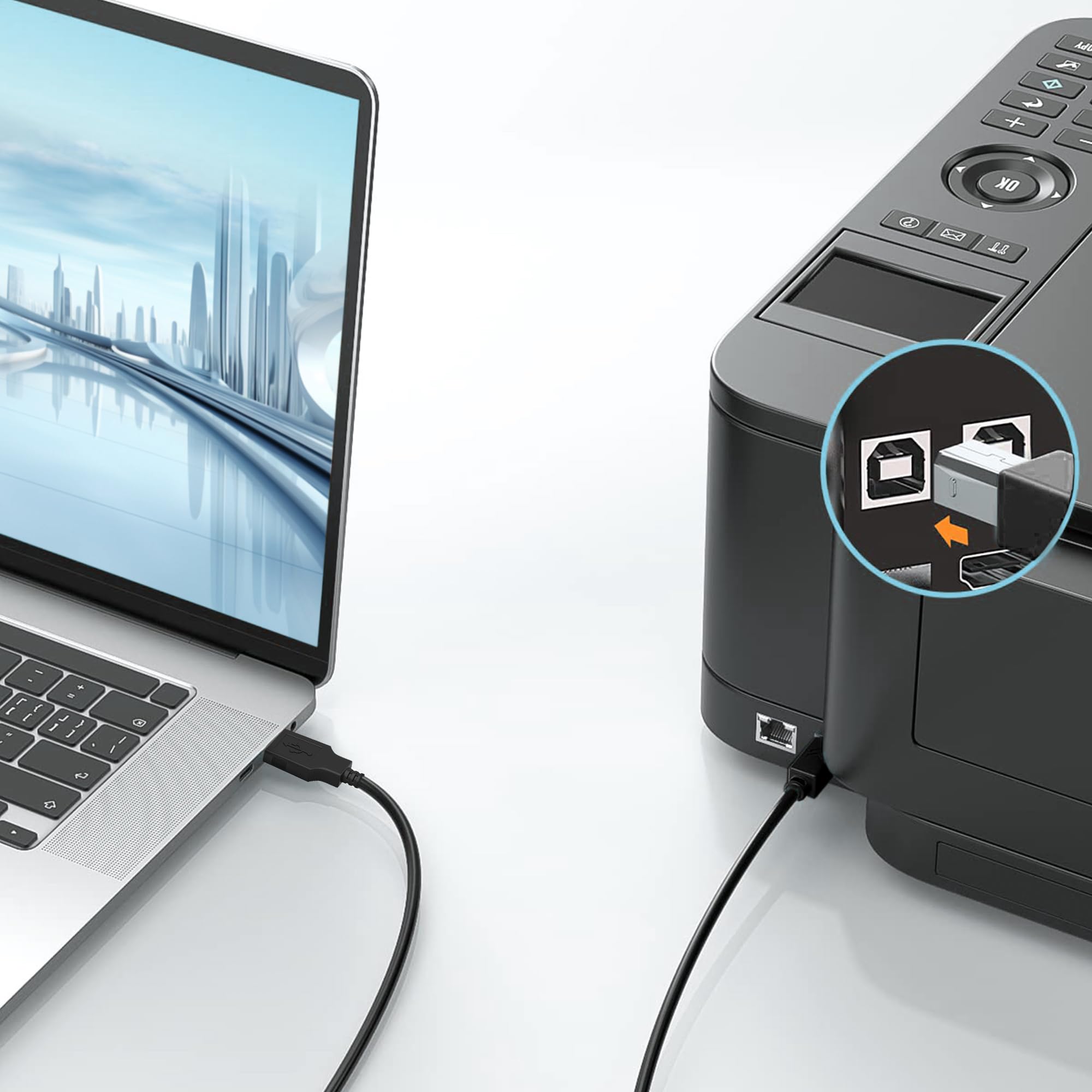 Sllea Usb Cord Cable For Behringer Xr18 X Air 18 Channel Ipad/Android Digital Mixer Usb 2.0 Male To Male Pc Laptop Data Sync Cor