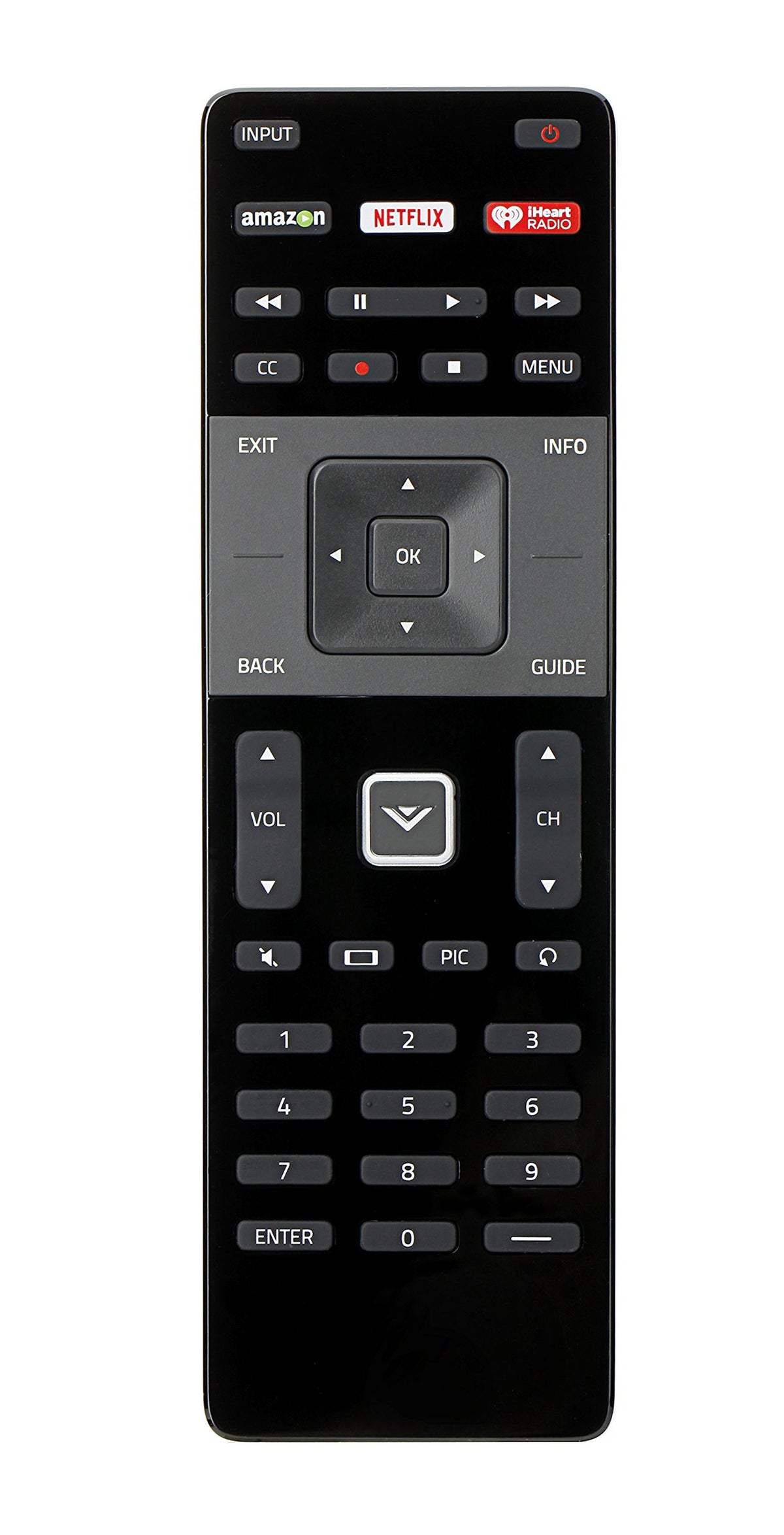 New XRT122 Remote with IheartRadio Netflix Key Replacement fit for VIZIO Smart Internet TV E420-B1 E390i-B1E E280i-B1 E241i-B1 E231-B1 E550i-B2 M-Series M321i-A2 M401i-A3 M471i-A2 TV
