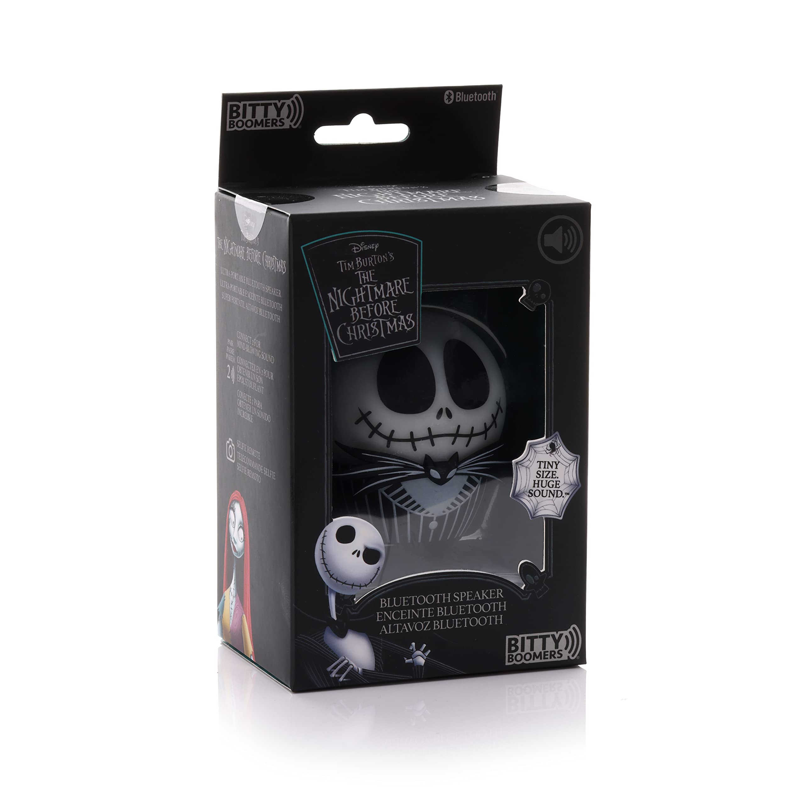 Bitty Boomers Disney: Tim Burton'S The Nightmare Before Christmas   Jack Skellington   Glow In The Dark   Mini Bluetooth Speaker