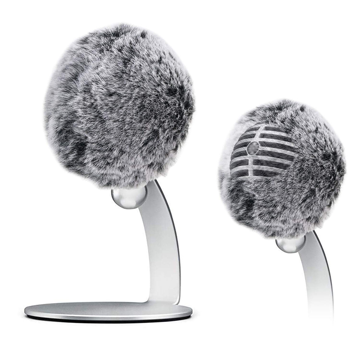 Microphone Windscreen   Furry Windscreen Muff Wind Cover Custom Fit for Shure MV5 Condenser Microphone