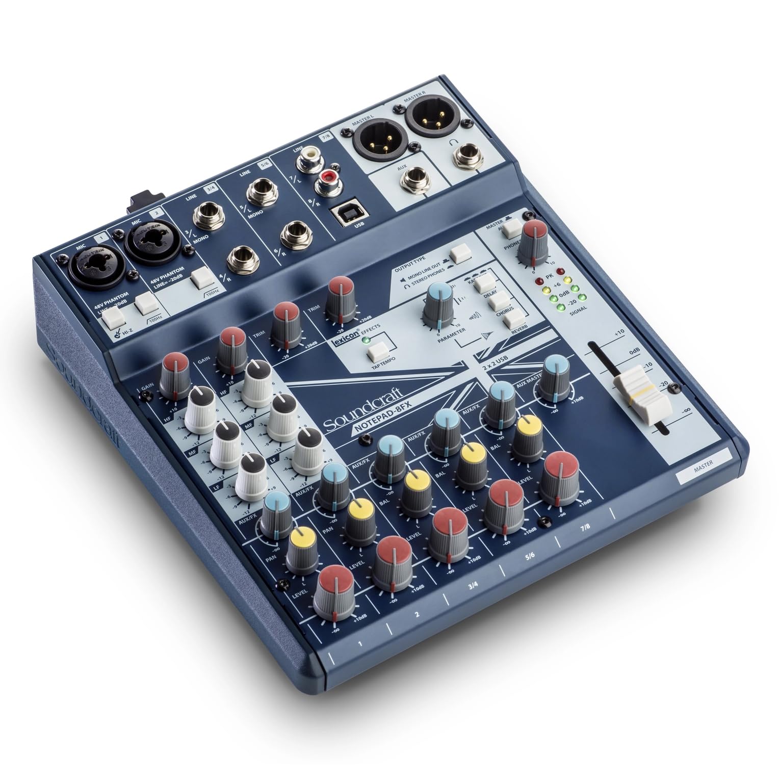 Harman Pro Soundcraft Soundcraft Notepad-8Fx Small-Format Analog Mixing Console With Usb I/O And Lexicon Effects - 8 Chan