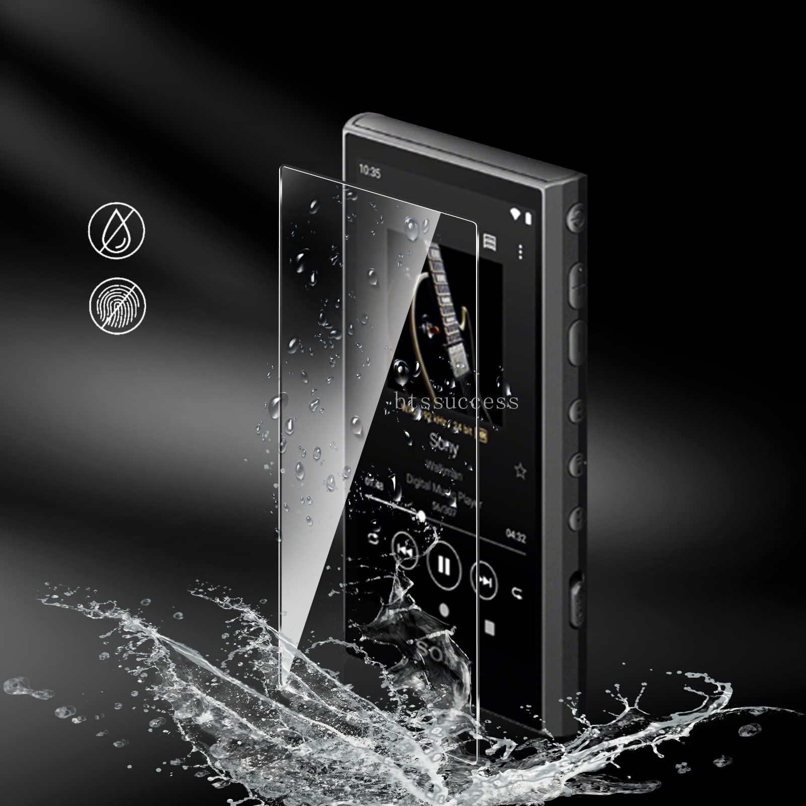 Audiopartner 9H Scratch Proof Premium Front Lcd Screen Protector Guard Tempered Glass Protective Film For Sony Walkman Nw A300 S