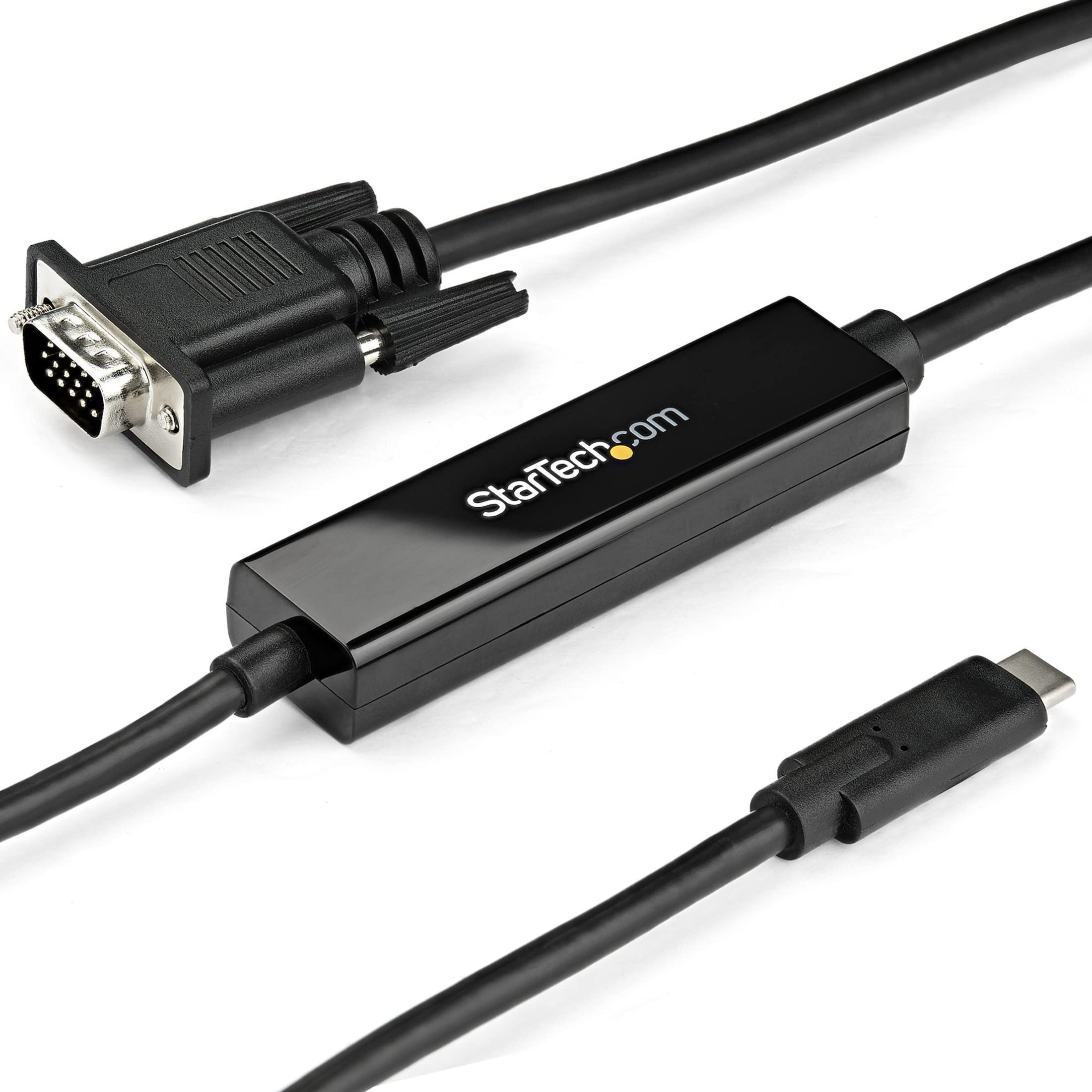 Startech.Com 3Ft/1M Usb C To Vga Cable   1920X1200/1080P Usb Type C To Vga Video Active Adapter Cable   Thunderbolt 3 Compatible