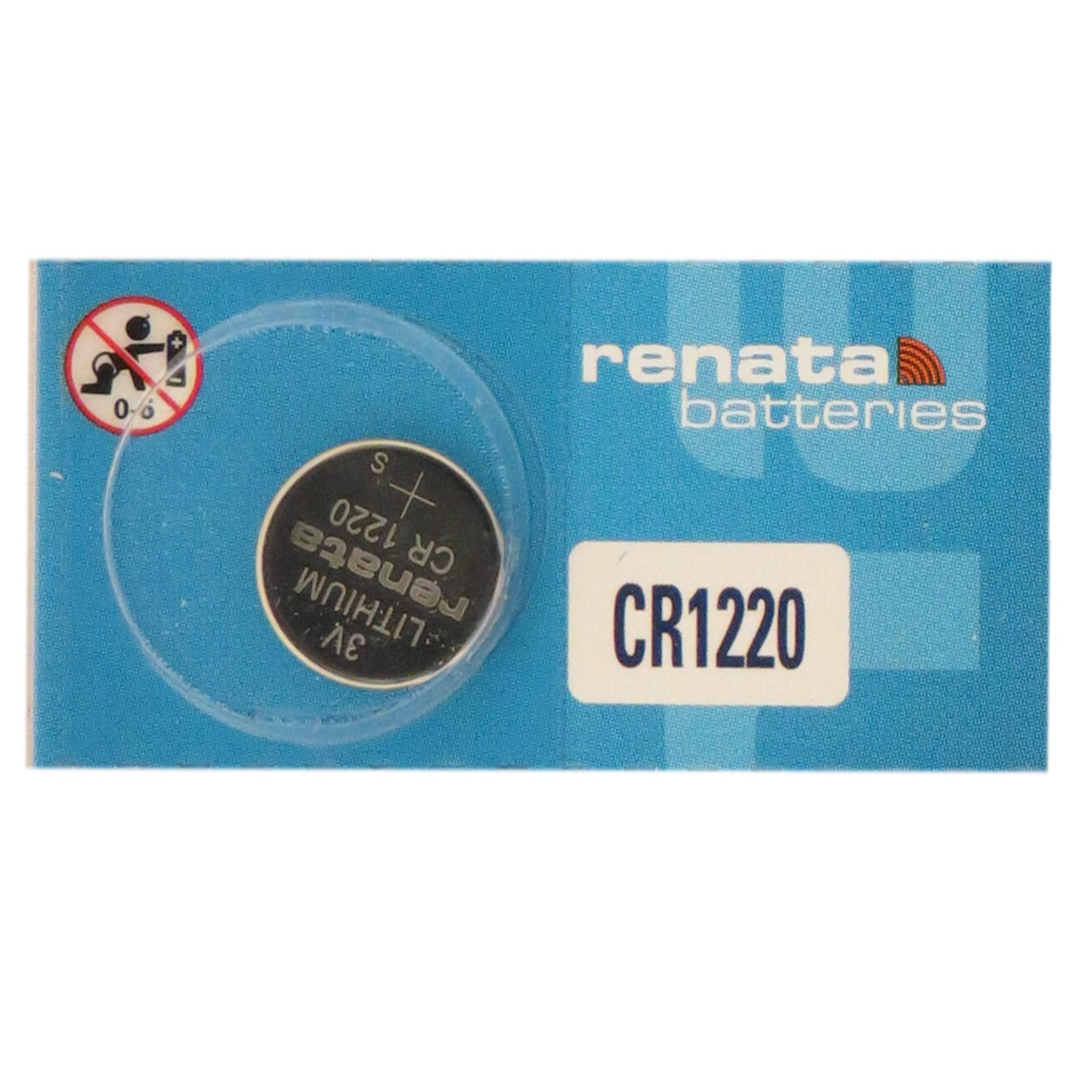 Renata Batteries Cr1220 3 Volt Lithium Coin Cell Battery (10)