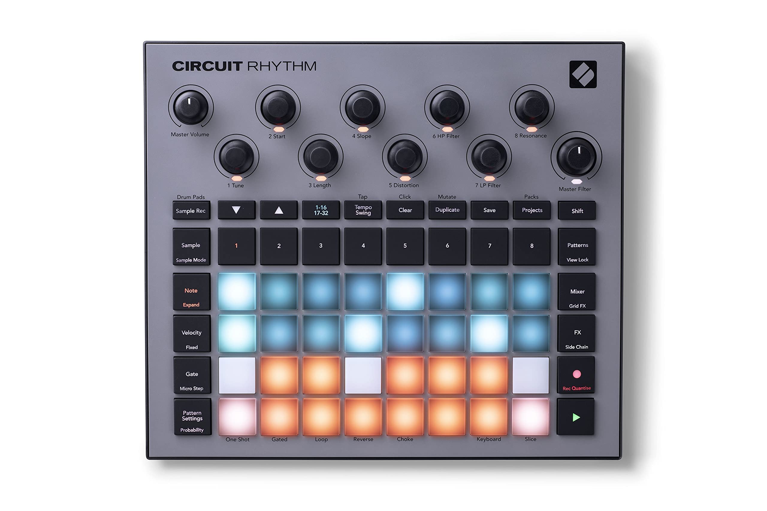 Novation Circuit Rhythm: Sampler And Groovebox With Eight Sample Tracks For Making And Performing Beats
