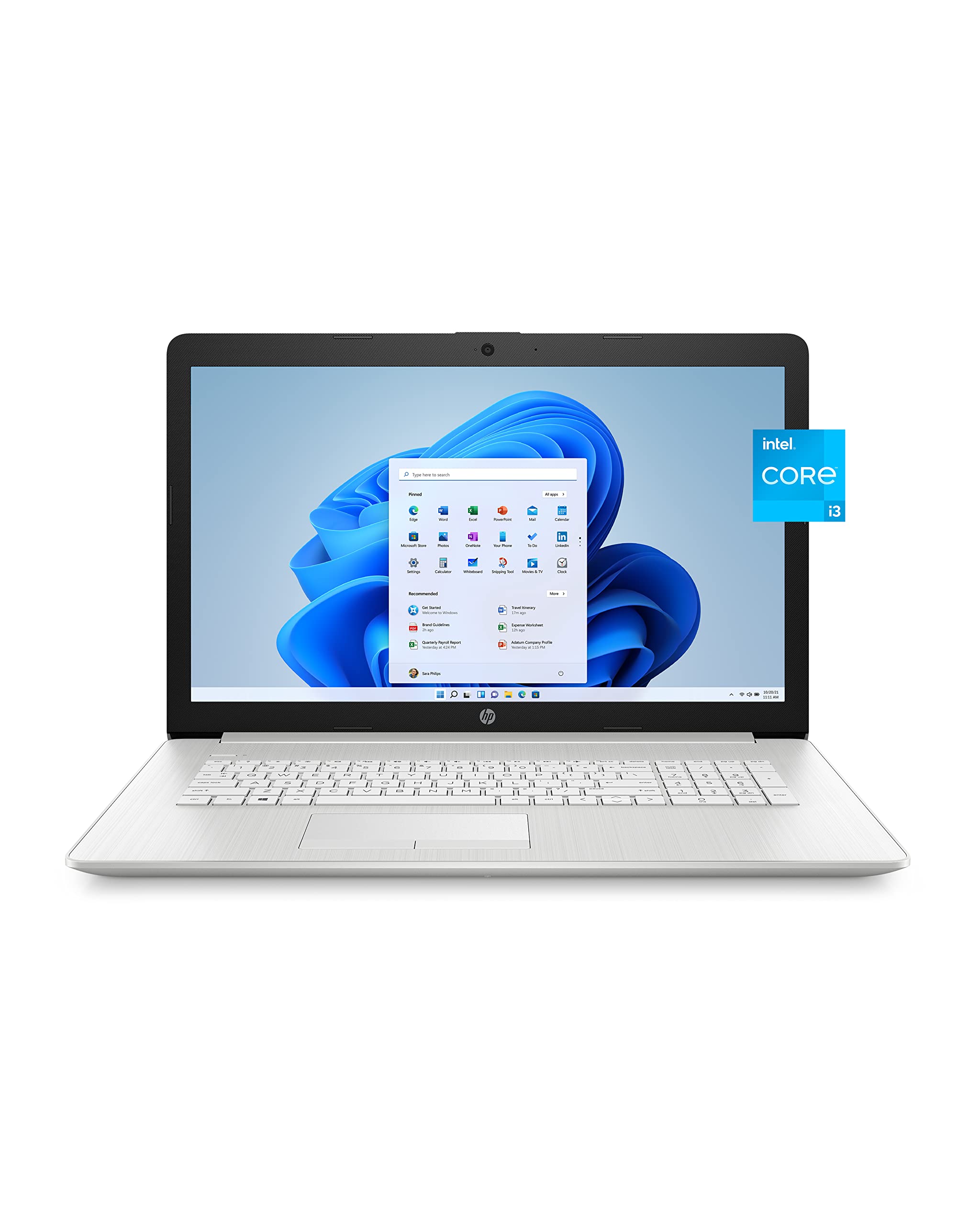 Hp 17 Laptop Pc, 11 Generation Intel Core, 4 Gb Ram, 256 Gb Ssd, Uhd Graphics, 17.3'' Hd+ Display, Windows 11 Home, Wi Fi & Blue