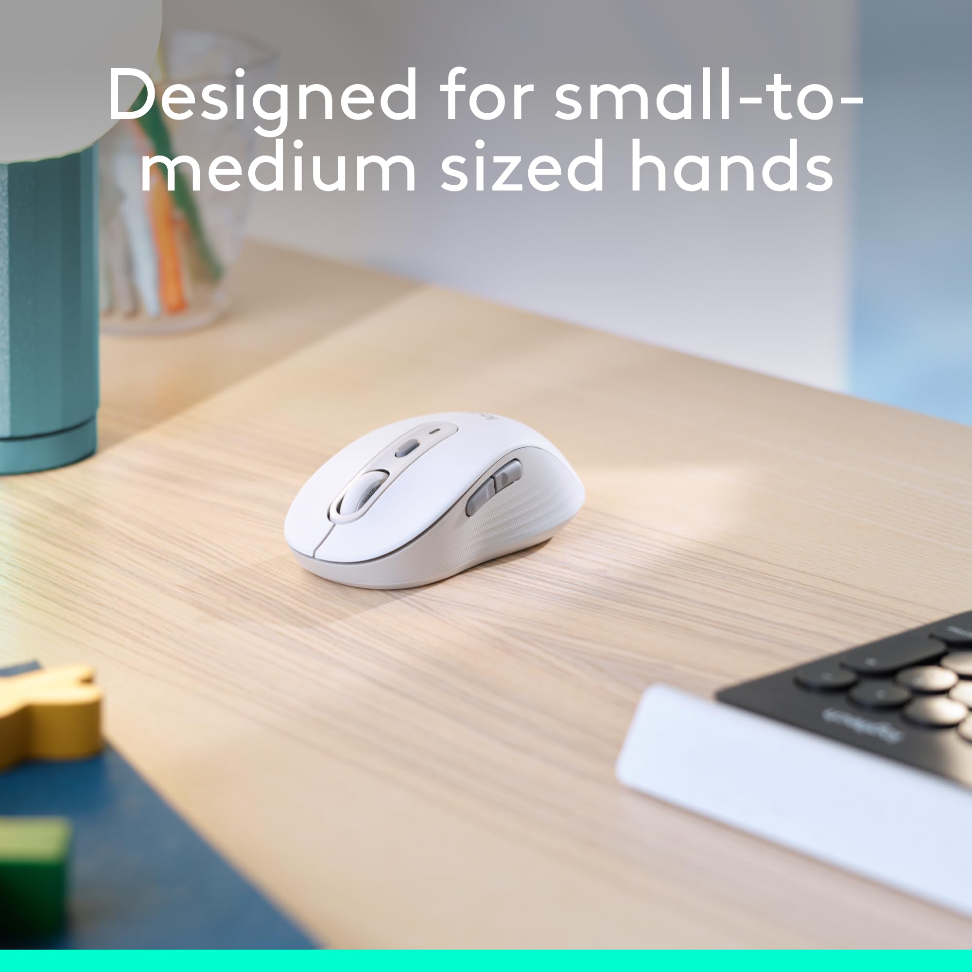 Logitech Wireless Mouse Signature M650 - Small To Medium Sized Hands, Right Handed, 2-Year Battery, Silent Clicks, Customizable