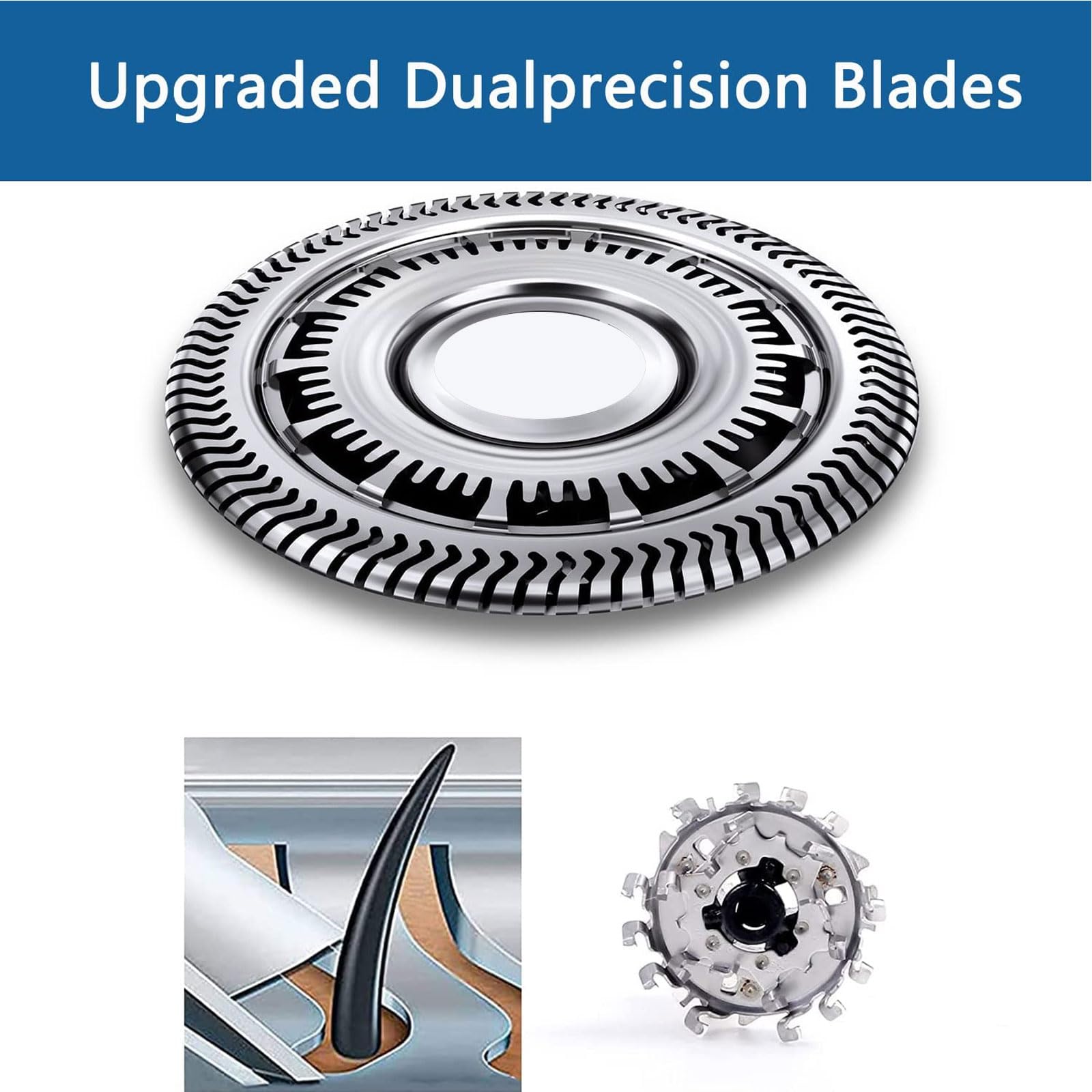 Sh90 Replacement Heads Compatible With Philips Series 9000 8000, Sh90 Upgraded Replacement Blades Shaving Razor Heads Fit For S9