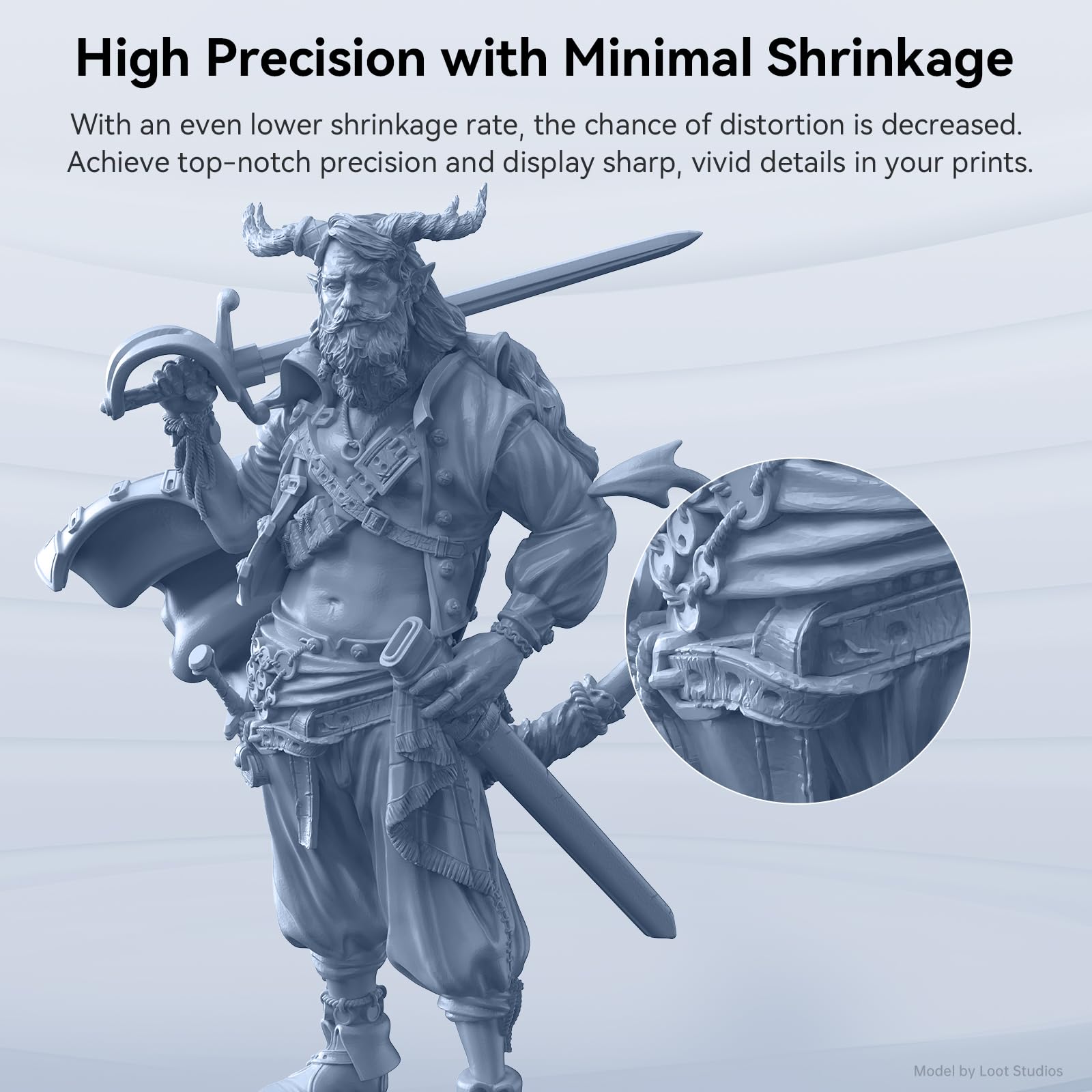 Anycubic 3D Printer Resin, Upgraded 8K Standard Resin V2, Enhanced Toughness And Strength, Lower Odor, High Precision 3D Printin