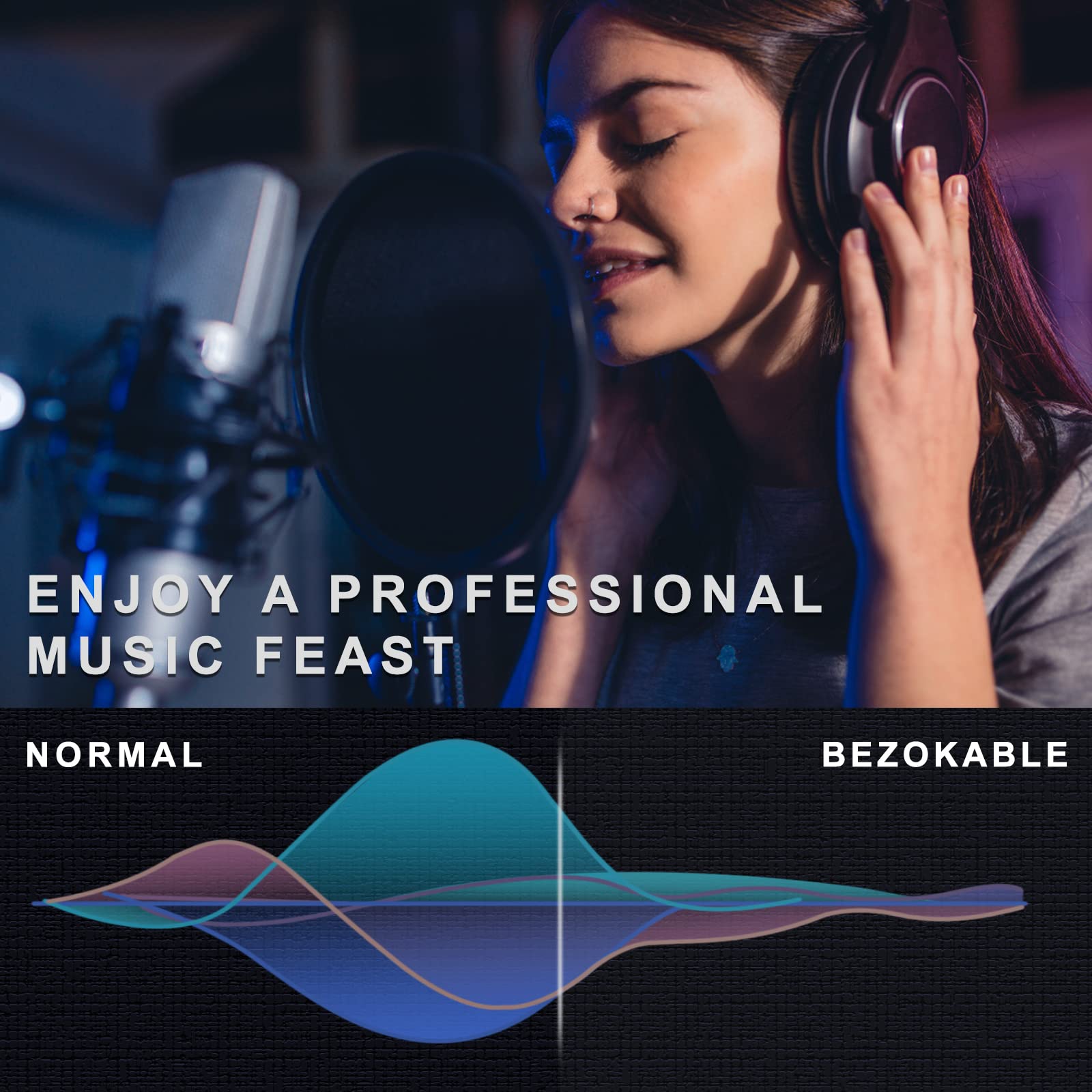 Bezokabel Xlr Cables, Xlr Microphone Cables 35Ft 6 Packs Nylon Braided, Balanced Xlr Speaker Cable 3 Pin Mic Cable Male To Femal