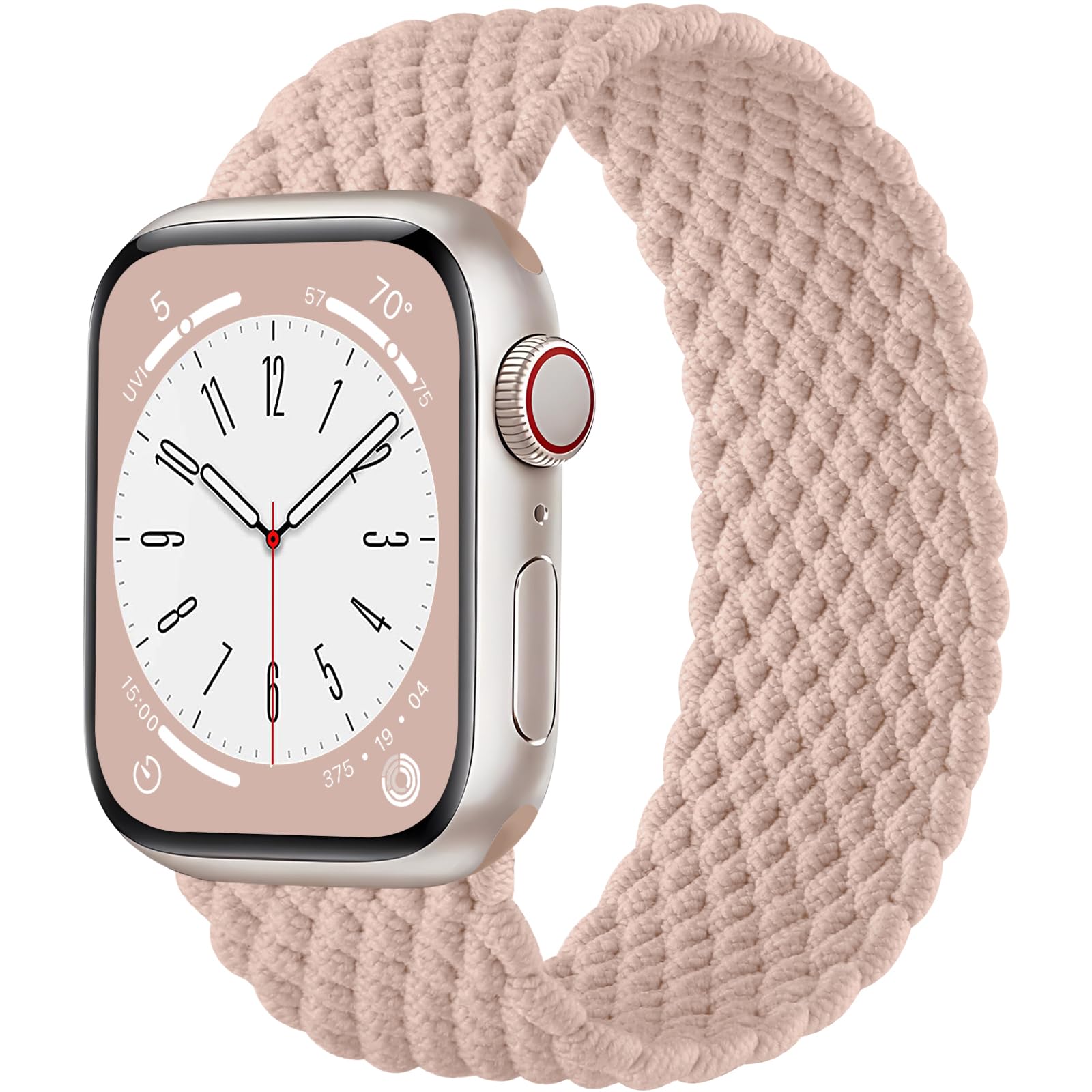 Zedoli Stretchy Nylon Solo Loop Band Compatible With Apple Watch Band 38Mm 40Mm 41Mm 42Mm Women, Elastic Braided Sport Straps Fo