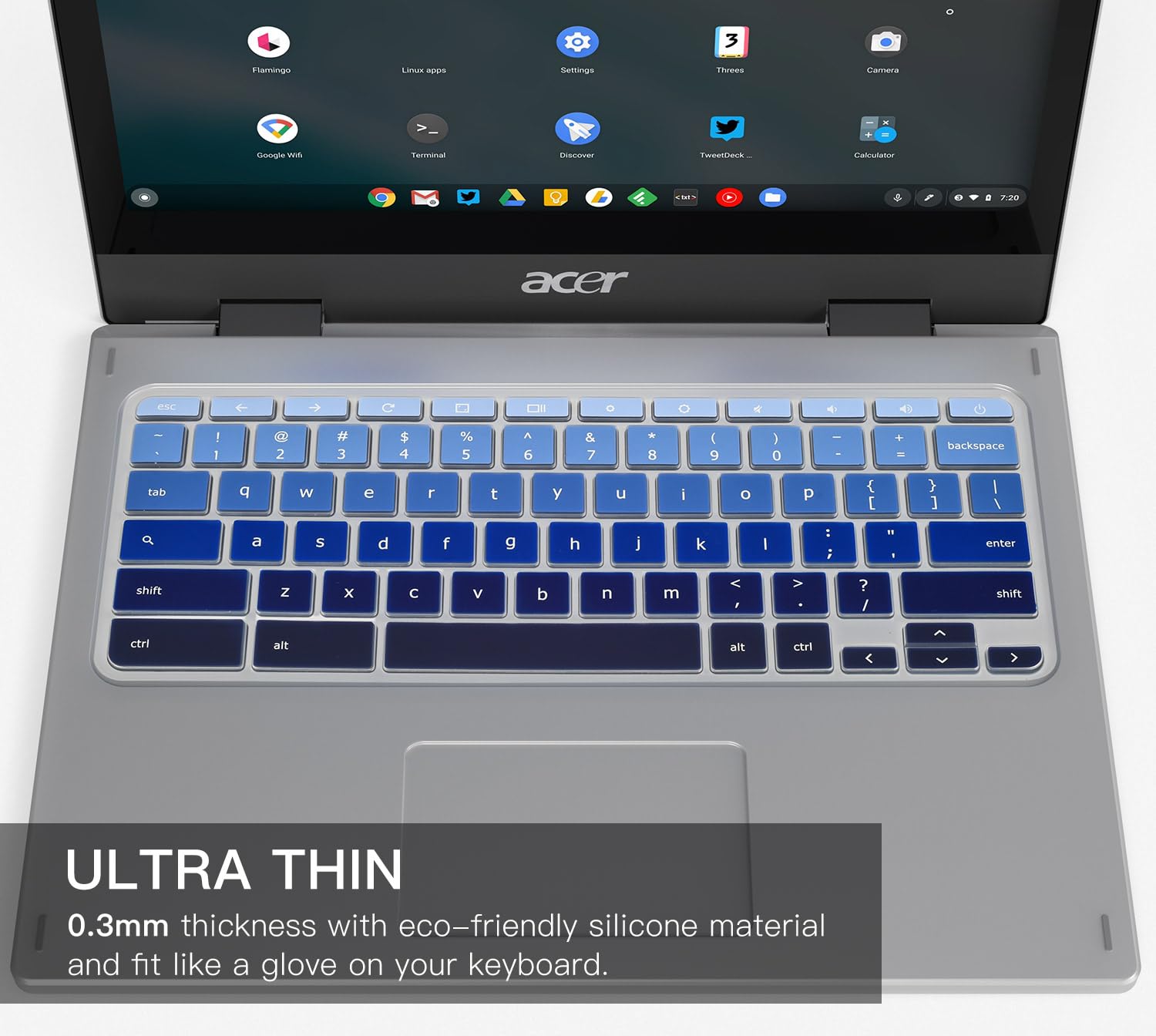 Keyboard Cover For Acer Chromebook Spin 11 311 C733 Cp311 511 512/Chromebook 11 Cb3 131 Cb3 132 Cp311 C738T Cb5 132T/Chromebook