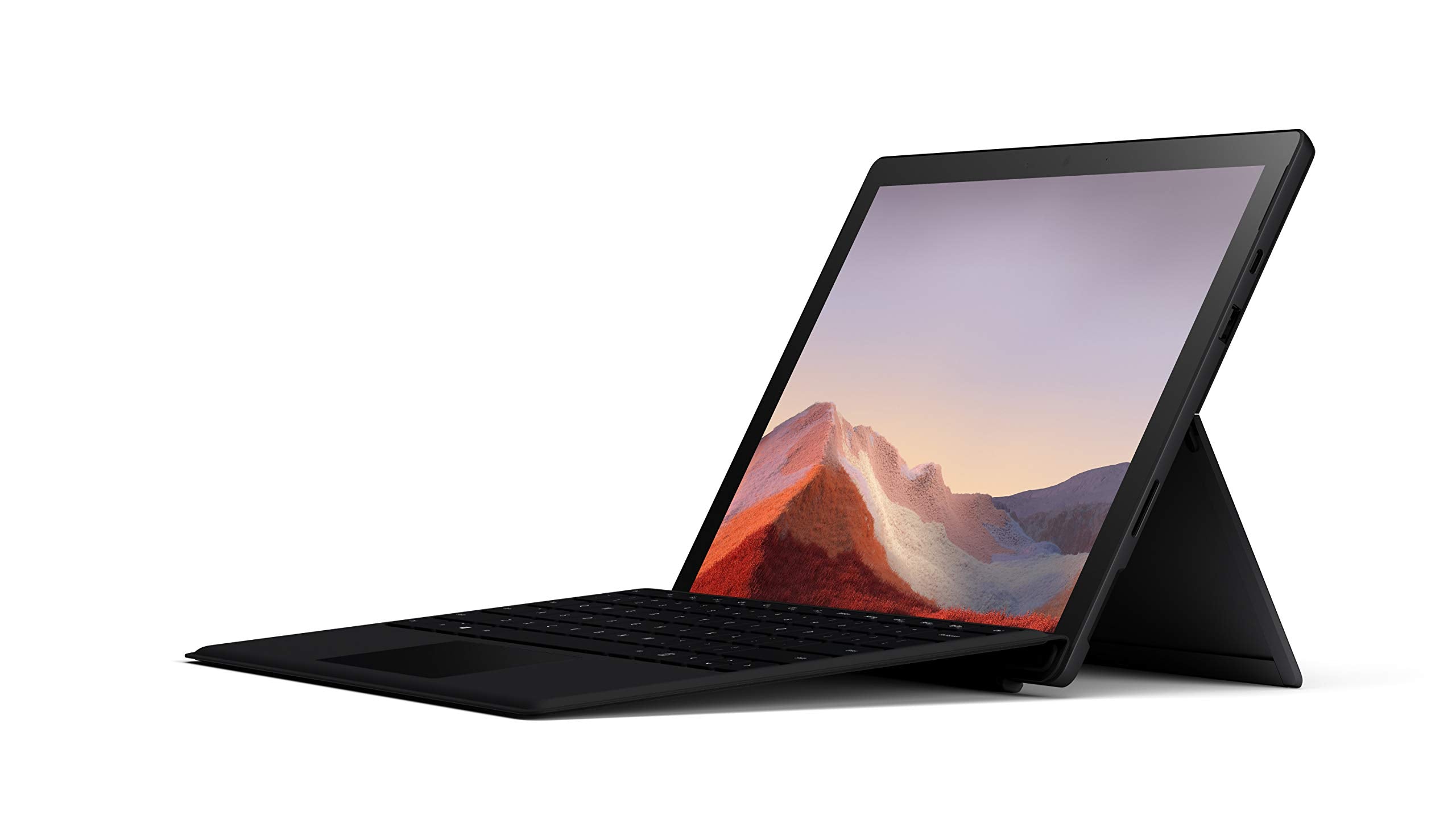 Microsoft Surface Pro 7 - 12.3 Touch-Screen - 10th Gen Intel Core i7 - 16GB Memory - 256GB SSD Matte Black with Black Type Cover