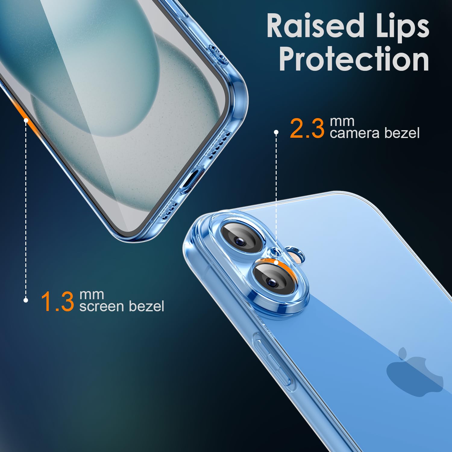Shamo'S Clear Tpu Case For Iphone 16 Plus   Ultra Slim, Shockproof, Anti Yellowing, Scratch Resistant, Wireless Charging Compati