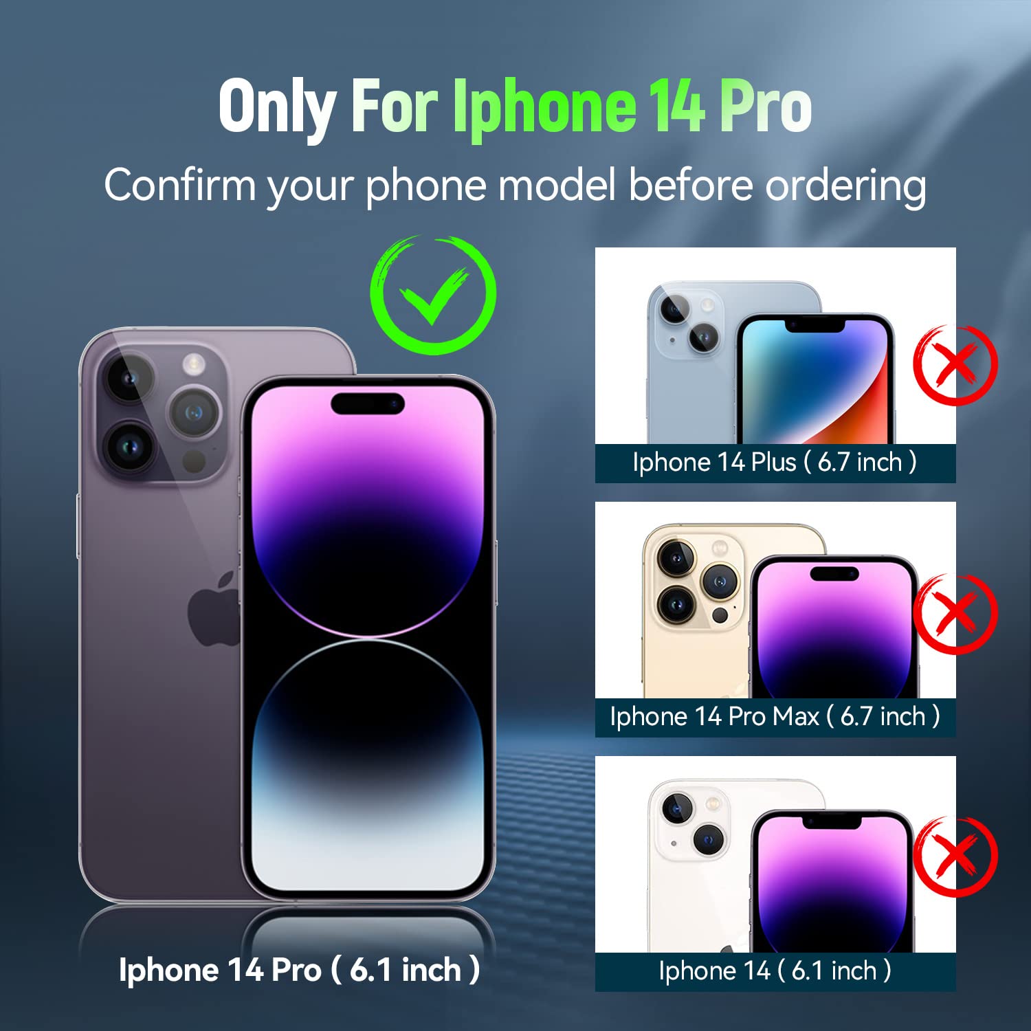 Addit Phone Case For Iphone 14 Pro Case Iphone 14 Pro Phone Case, With Kickstand Ring, Support Magnet Car Mount, Military Grade,