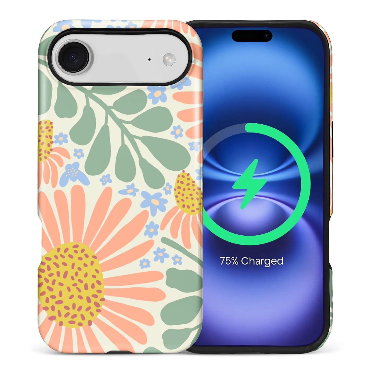 casesok for iPhone 17 Air Case,Compatible with MagSafe,Dual-Layer Hard Shell + Silicone Cover,Full Body Protection Shockproof Ca