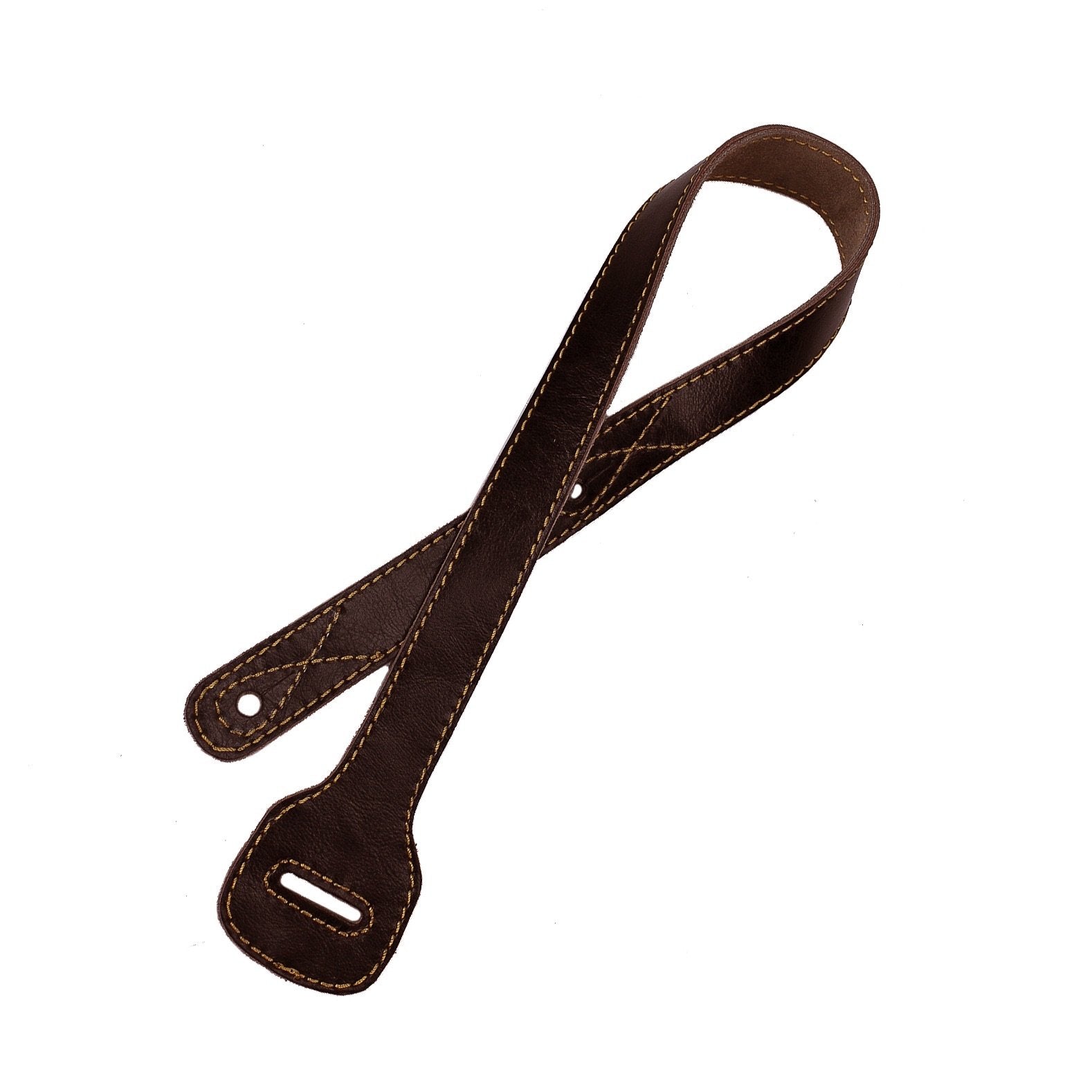 Walker & Williams Xl 72 Dark Brown Guitar Strap Extender Lengthens W&W (And Other) Straps Up To 60''