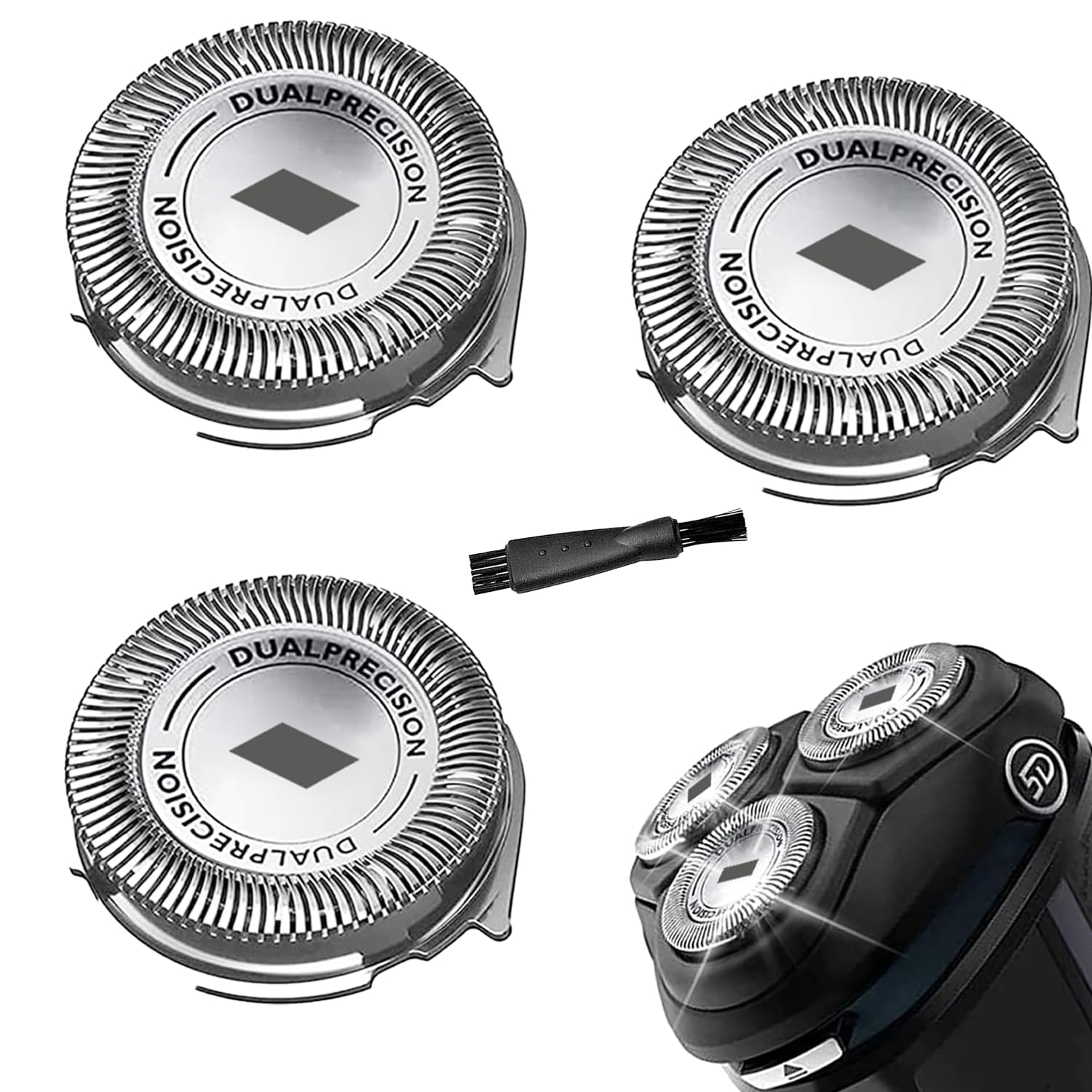Sh30 Replacement Heads For Philips Norelco Series 3000 Electric Razor With Comfortcut Sharp Blades Sh30 For Philips Norelco Shav