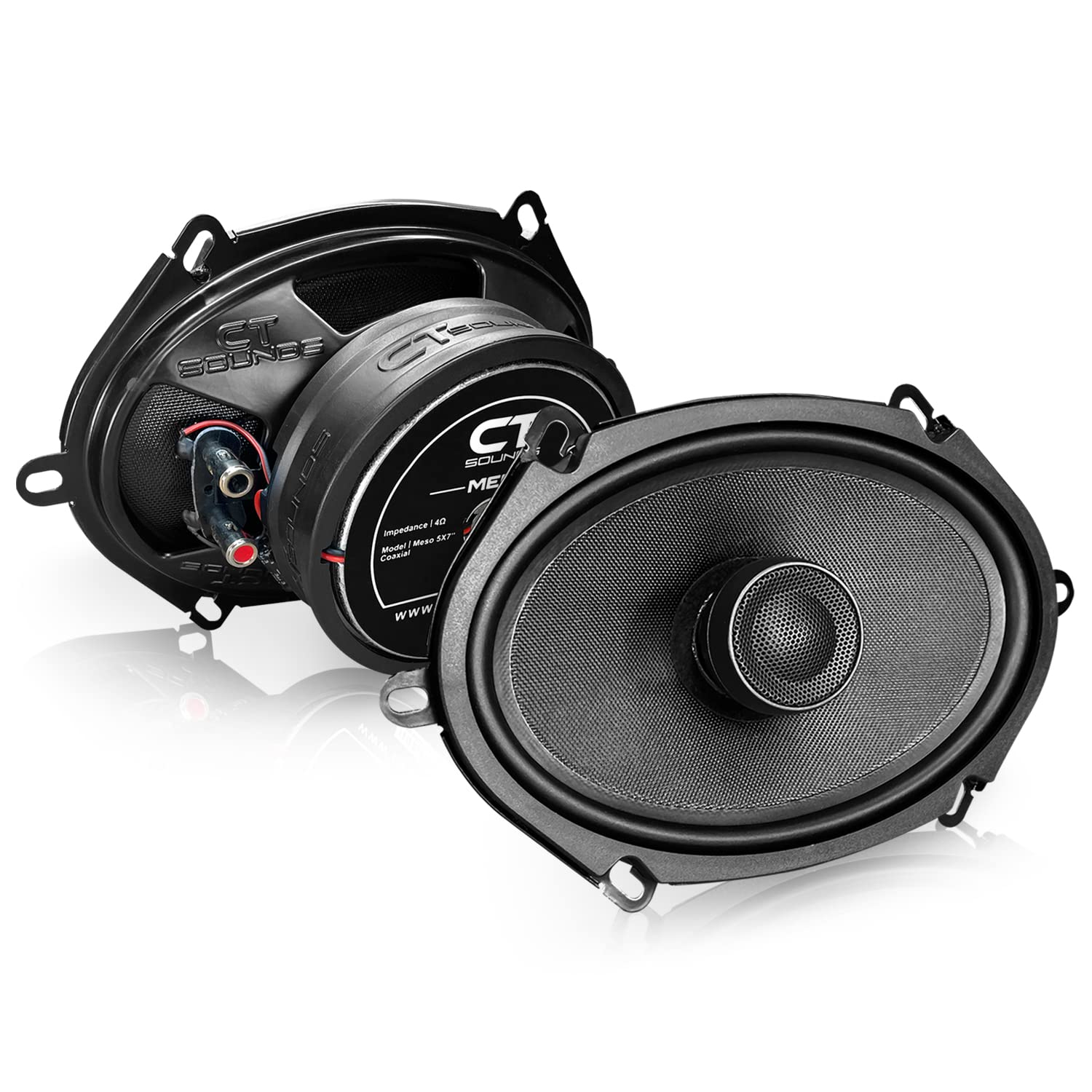 Ct Sounds Meso 5X7 300 Watt 2 Way Premium Coaxial Car Speakers, Pair