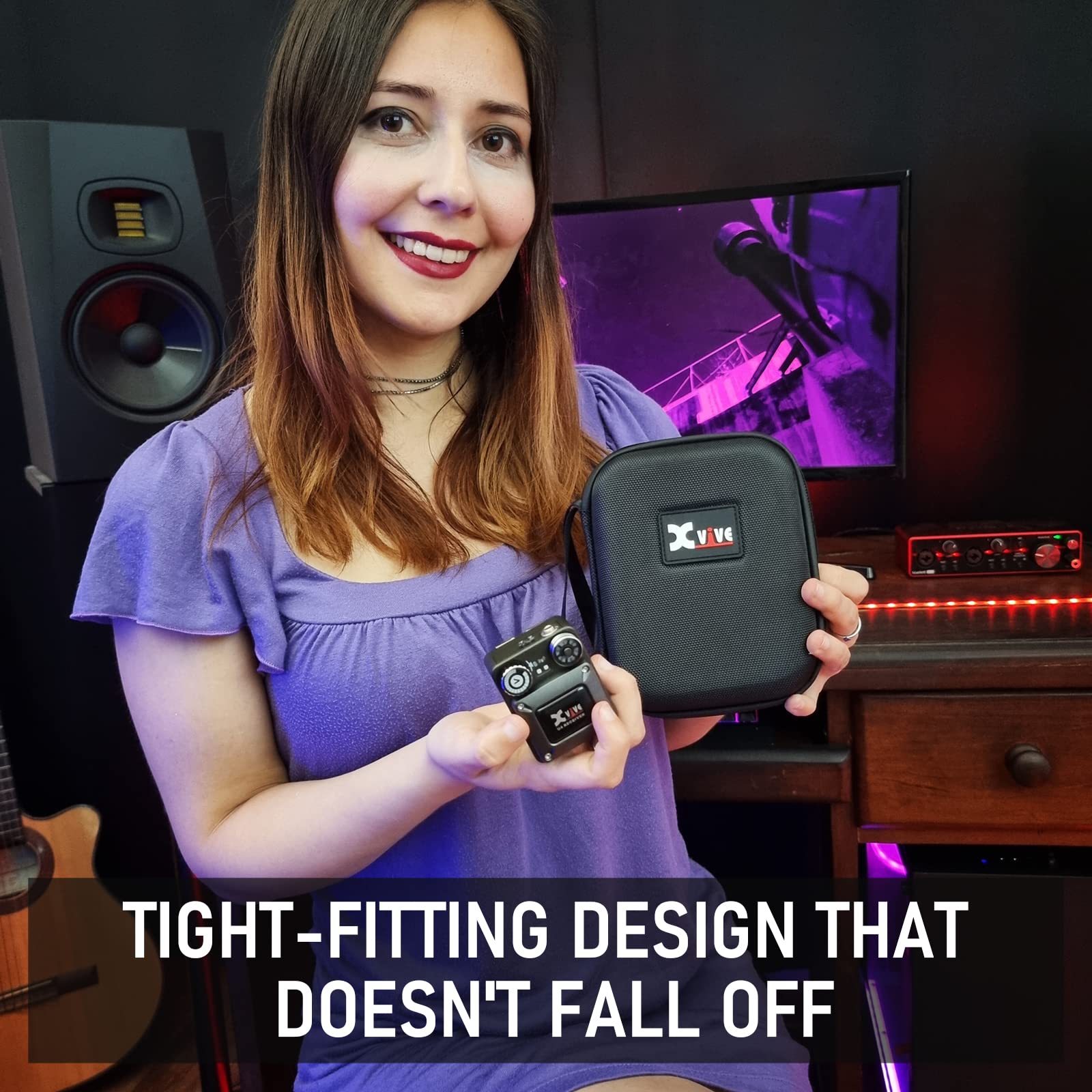 Xvive Cu4 Hard Case For U4 In Ear Monitor Wireless System(U4 Case)